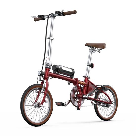 Compacte elektrische fiets OT02, 16" opvouwbaar, 250W motor, licht en draagbaar