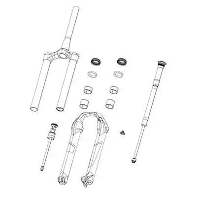 Capa do garfo Rockshox Pike 26/15 Disc A1 2/2