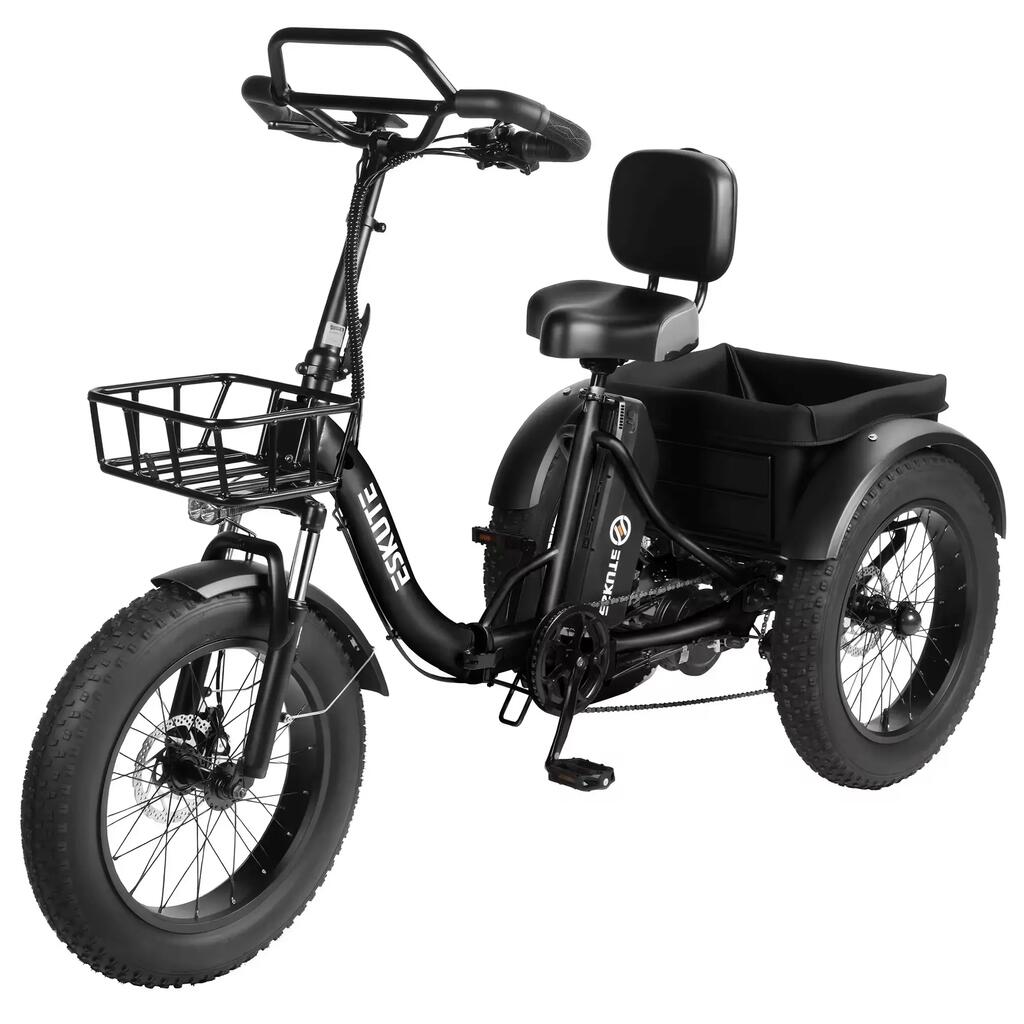 T302 Pro Electric Tricycle 20", 250W Motor, 48V 20.8Ah Battery, Shimano 7-Speed