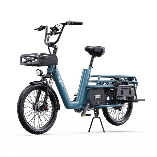 Elektryczny rower cargo ONESPORT OT01, opony 20", bateria 48V 27Ah, 25km/h