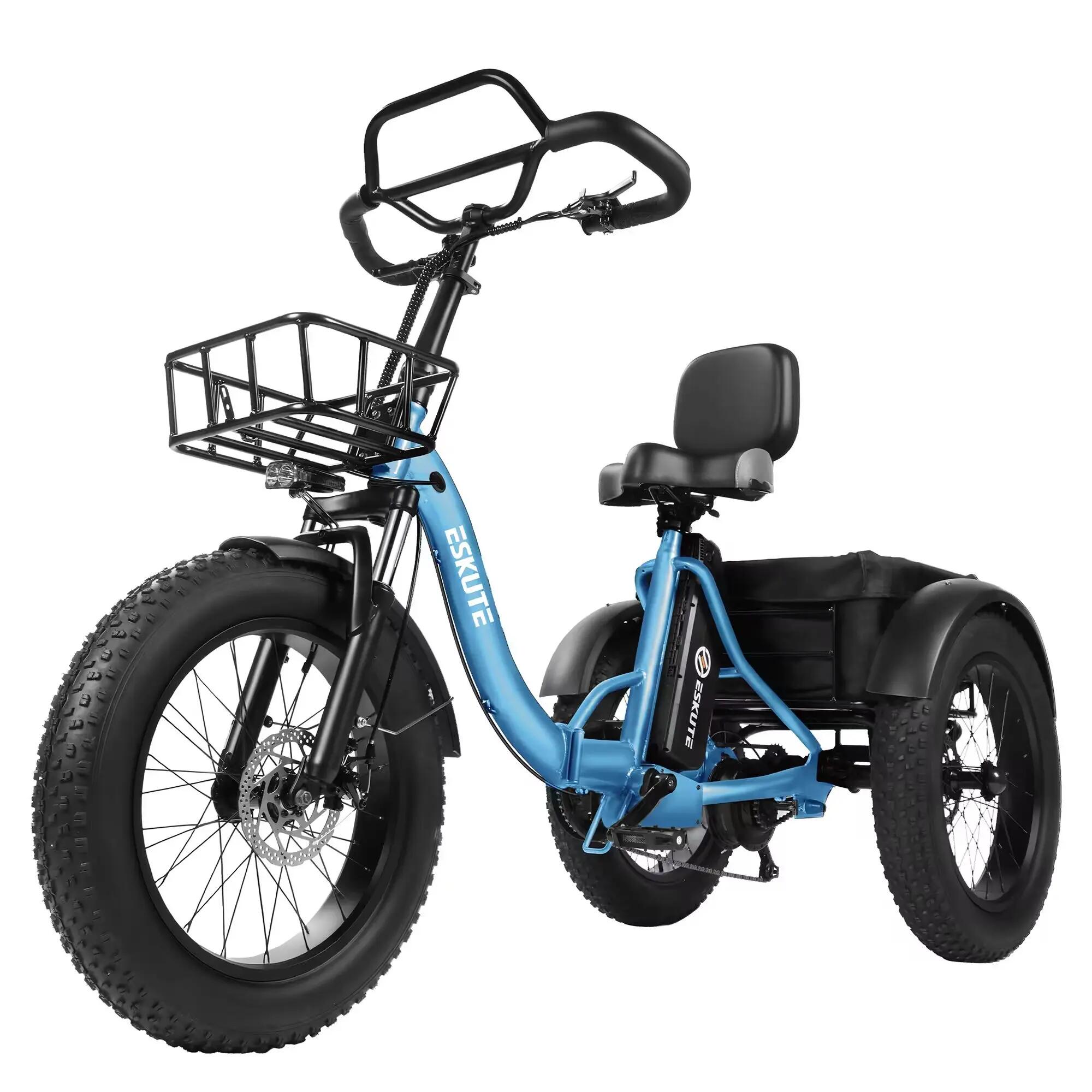 Elektrische driewieler T302 Pro 20", 250W motor, 48V 20,8Ah accu,7-versnellingen 4/4