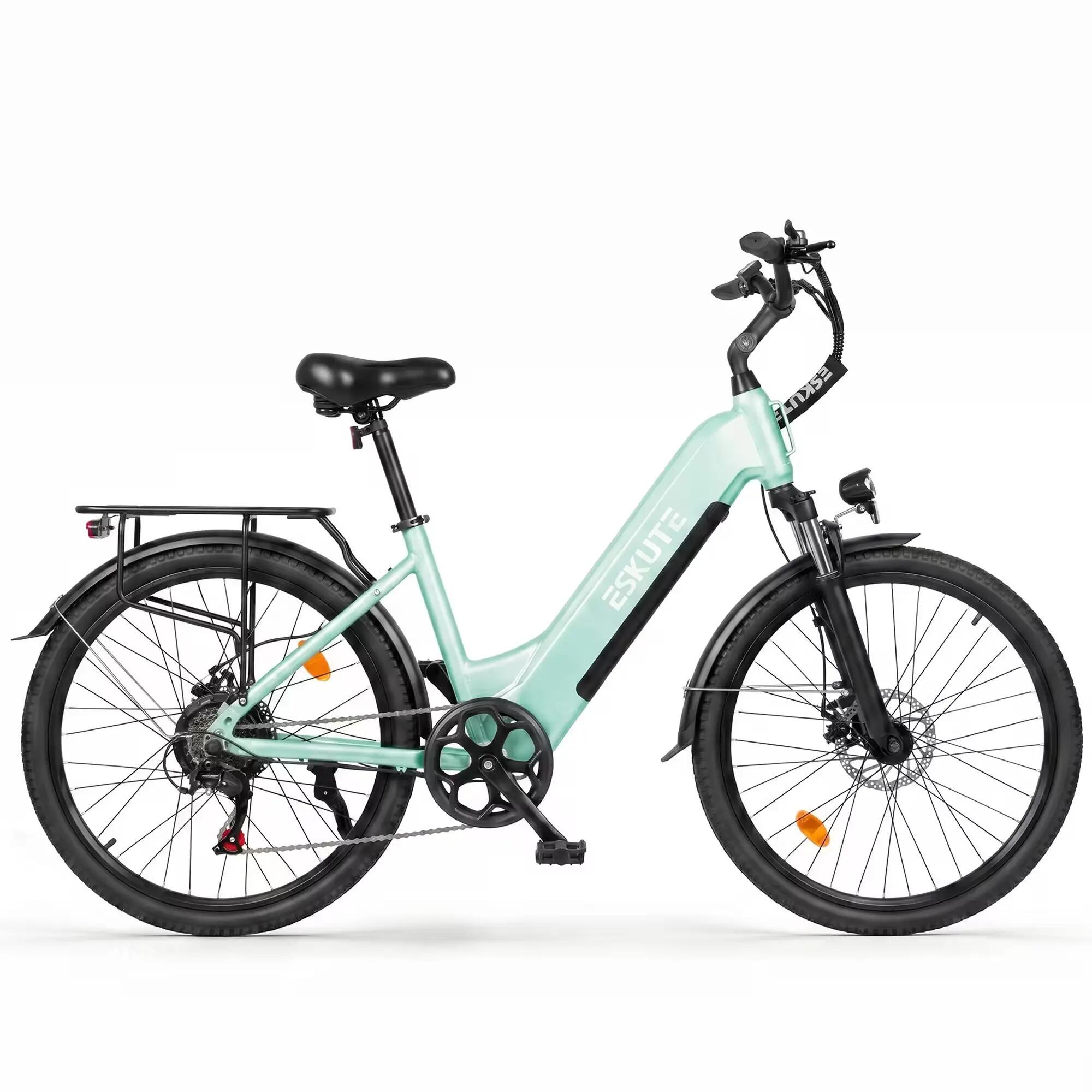 Vélo électrique C202 26", moteur 250W, batterie amovible 48V 17,5Ah, 7 vitesses 4/4