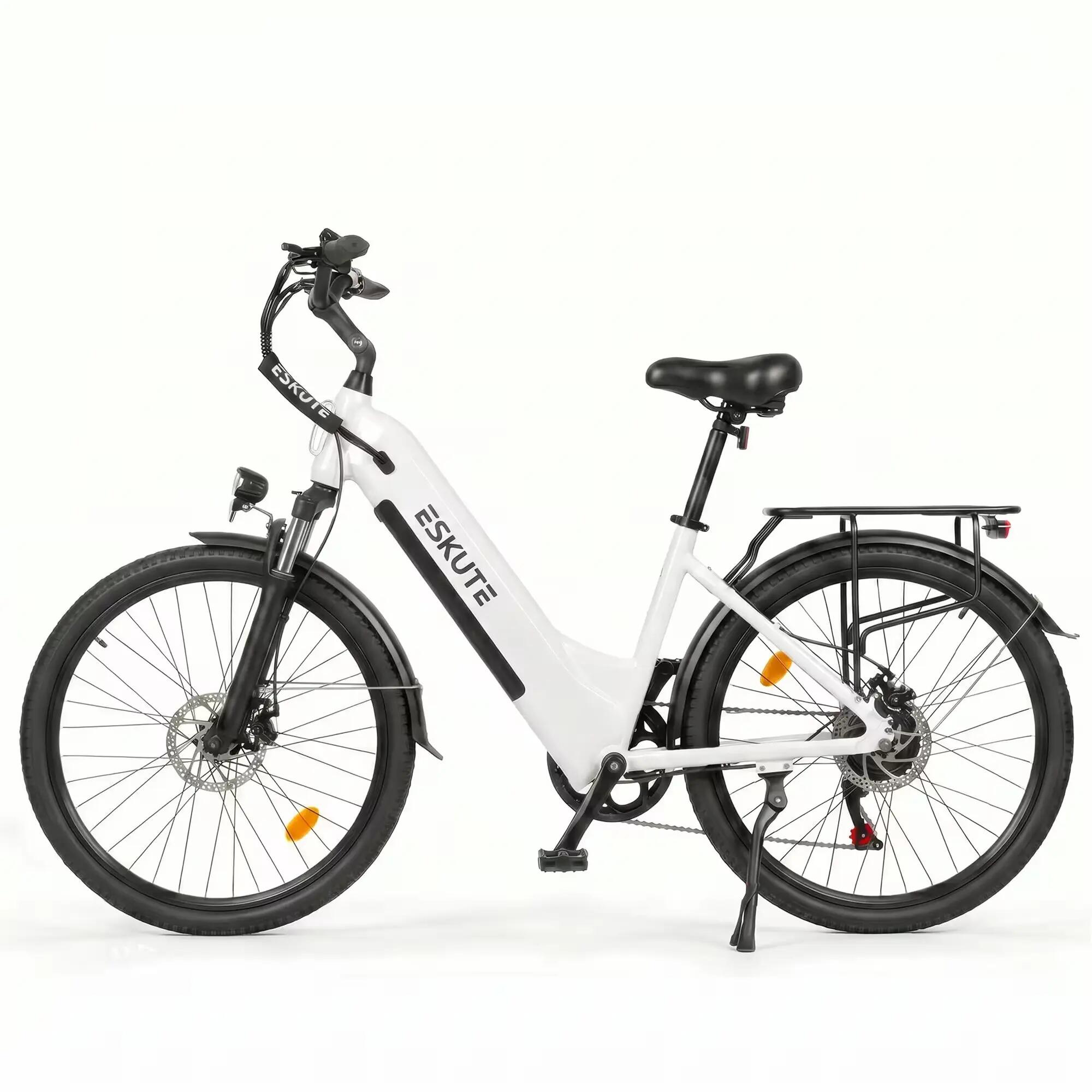 Vélo électrique C202 26", moteur 250W, batterie amovible 48V 17,5Ah, 7 vitesses 2/4