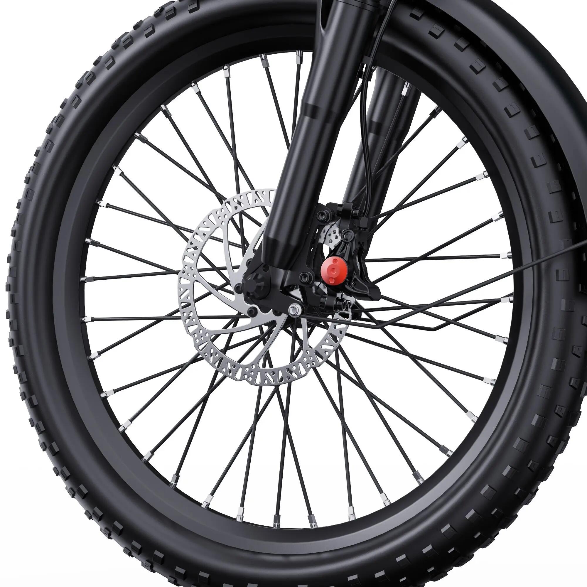 Elektryczny rower cargo ONESPORT OT01, opony 20", bateria 48V 27Ah, 25km/h 5/7