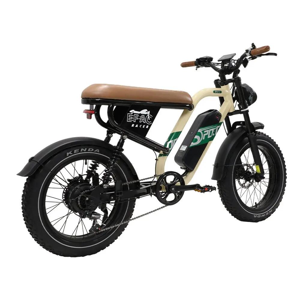 Bici eléctrica off-road W66 adulto, neumático 20" ancho, batería 48V 13,5Ah 3/7