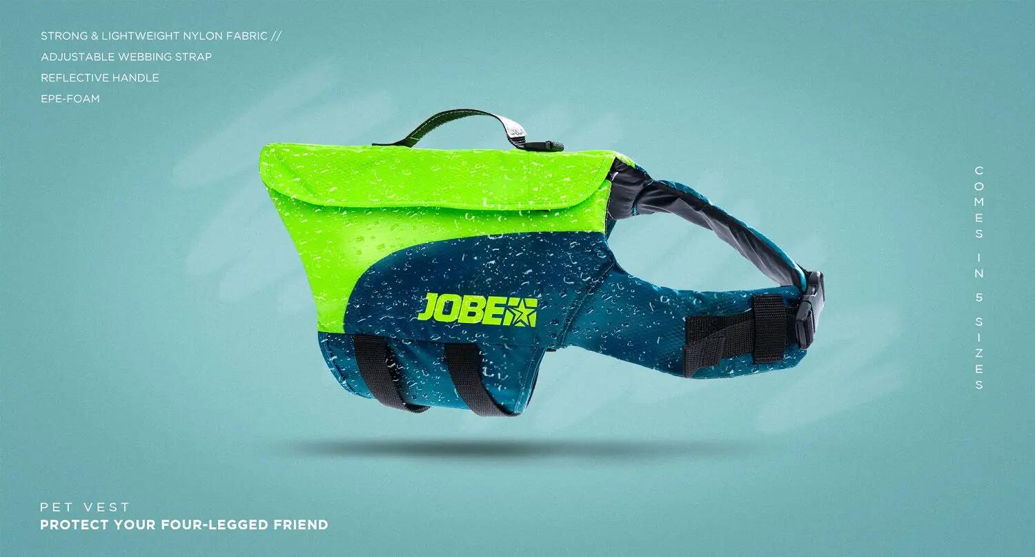Kamizelka ratunkowa dla psa Jobe Pet Vest Lime Tea 2/7