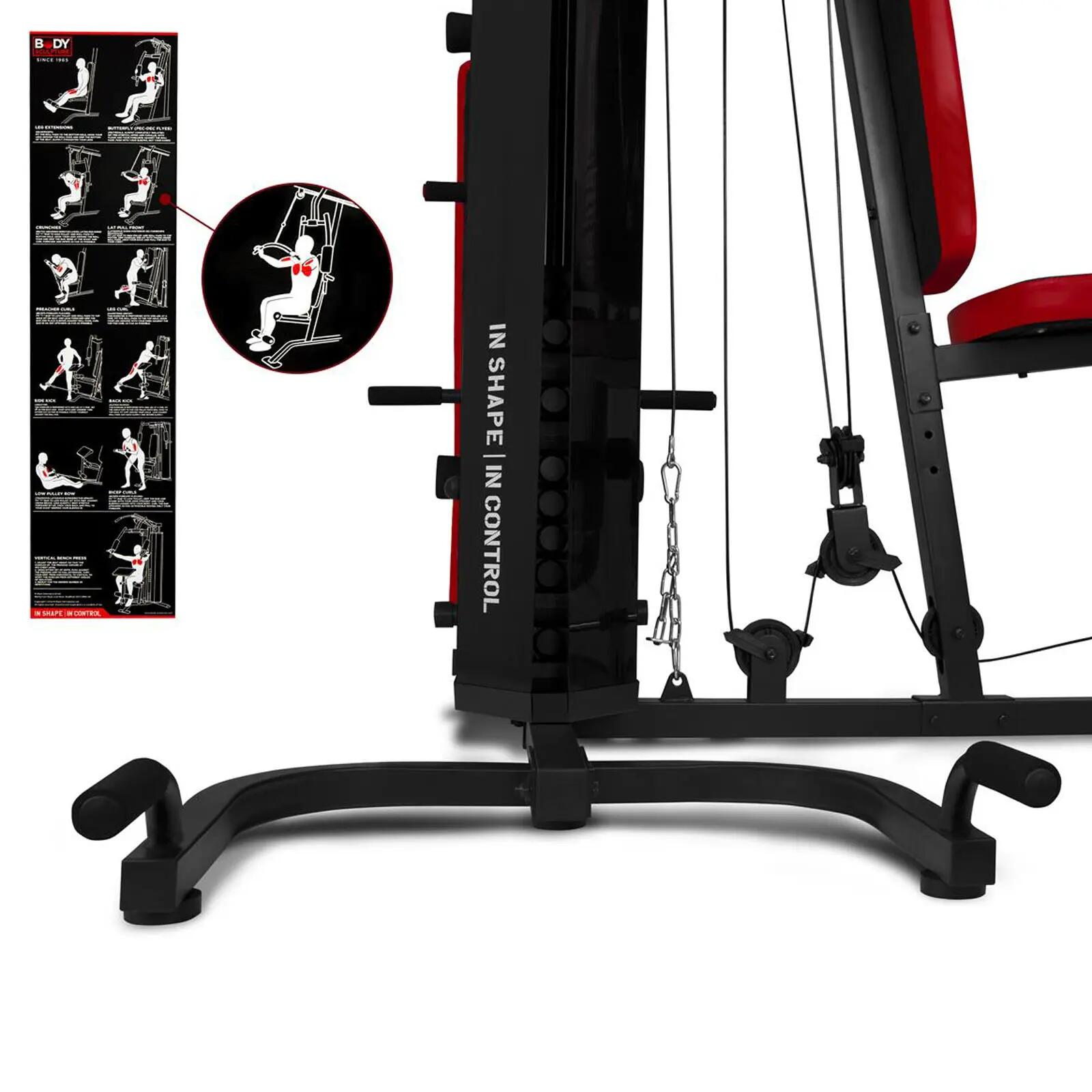 Atlas z ławką Body Sculpture Multigym Pro BMG 4700 STOS 66 kg 2/7