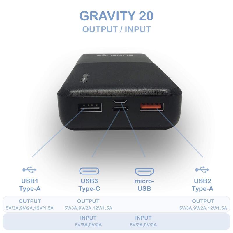 Gravity 20| Powerbank 20000mAh