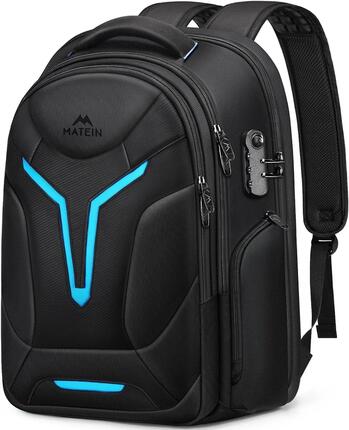 Homme Gaming Sac à dos 18 pouces isotherme antivol pluie GameShield