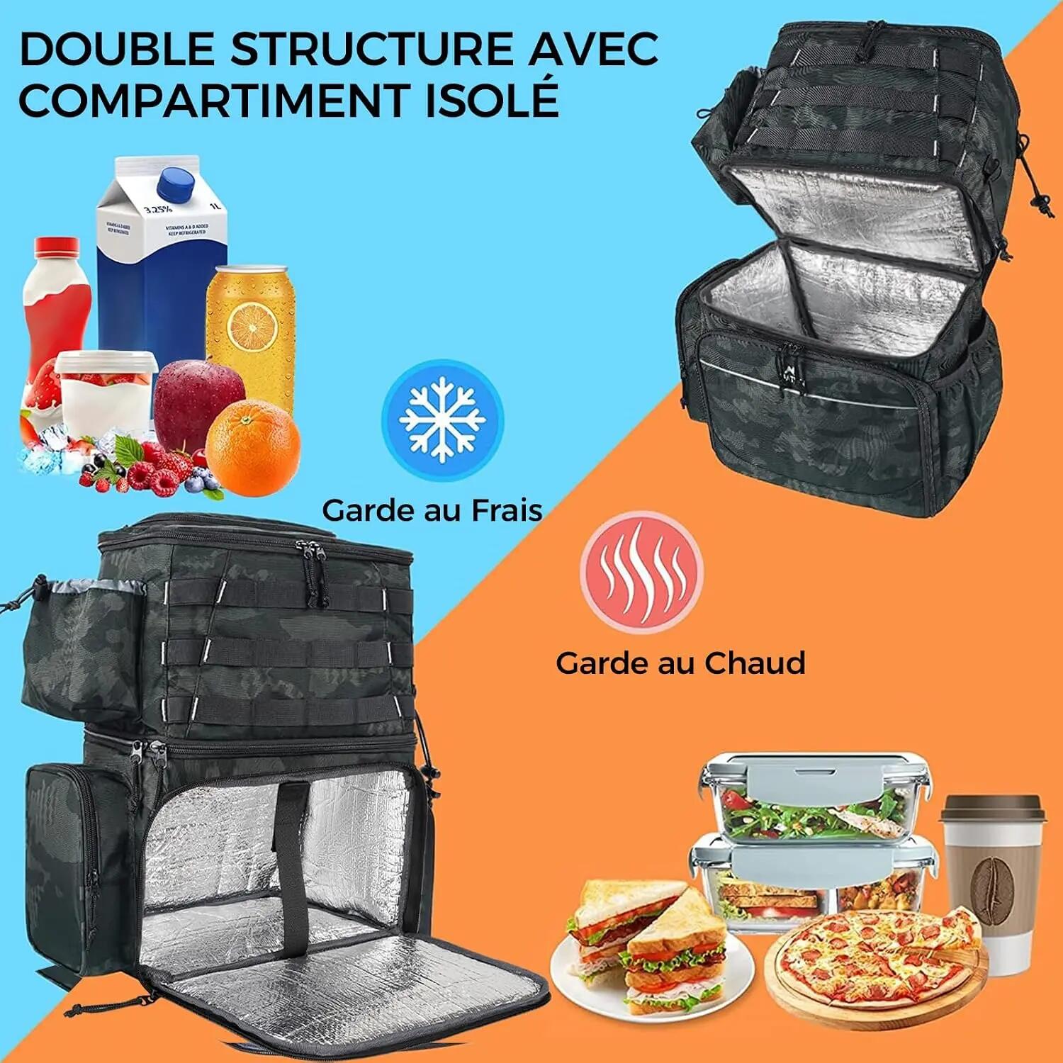 Mixte Pêche Sac à dos étanche 180° isolant porte-canne CamoFish 3/3