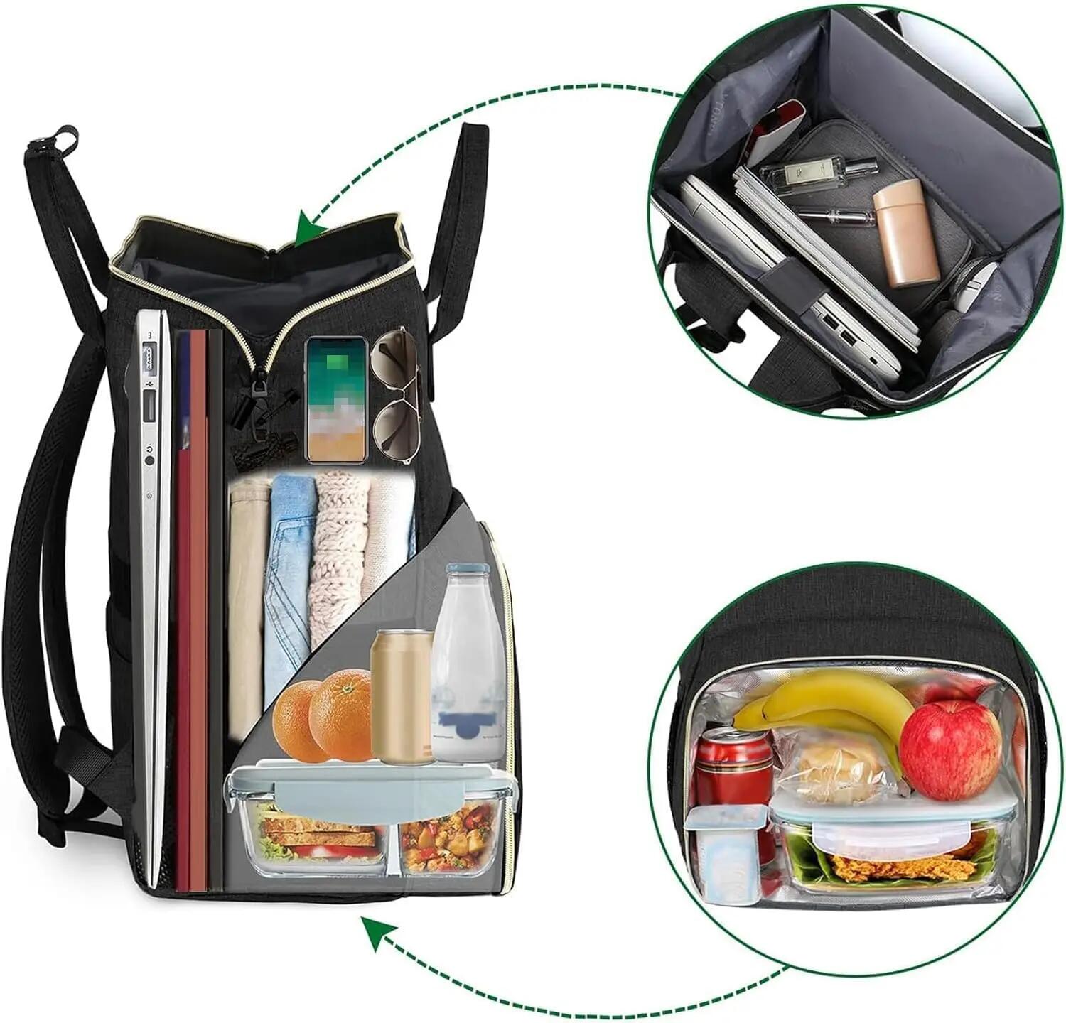 Femme Voyage Sac isotherme 15.6 pouces étanche résistant LunchBag 3/3