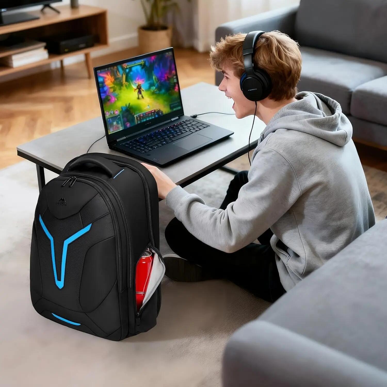 Homme Gaming Sac à dos 18 pouces isotherme antivol pluie GameShield 2/3