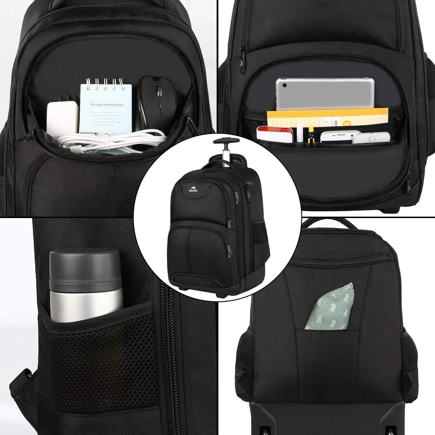 Mixte Voyage Sac à dos roues 17 pouces cabine RollBag 2/3