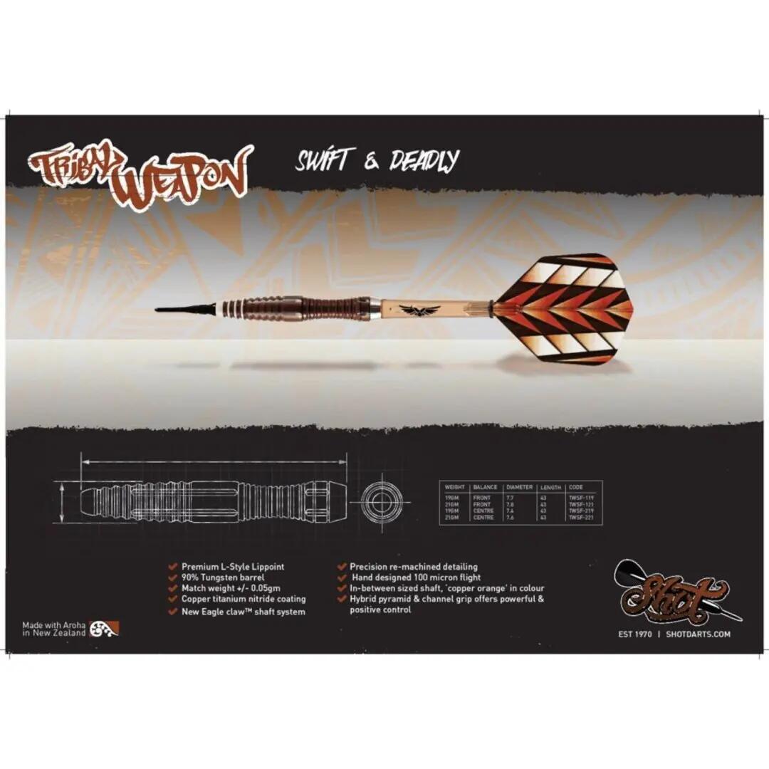 Tribal Weapon 1 Softtip Dartpijlen 6/7
