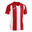 Maillot manches courtes Garçon Joma Pisa ii rouge blanc