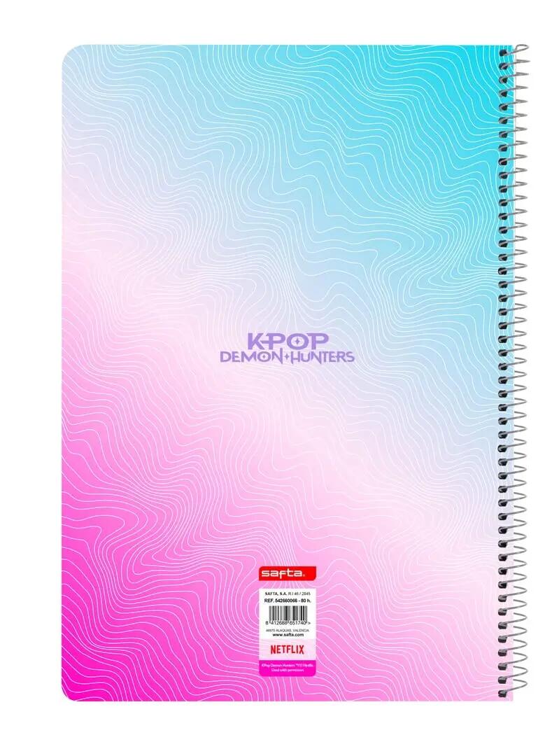 Caderno Grande com Espiral K-Pop Demon Hunters Stationery 21,5 x 1 x 31 cm 2/2