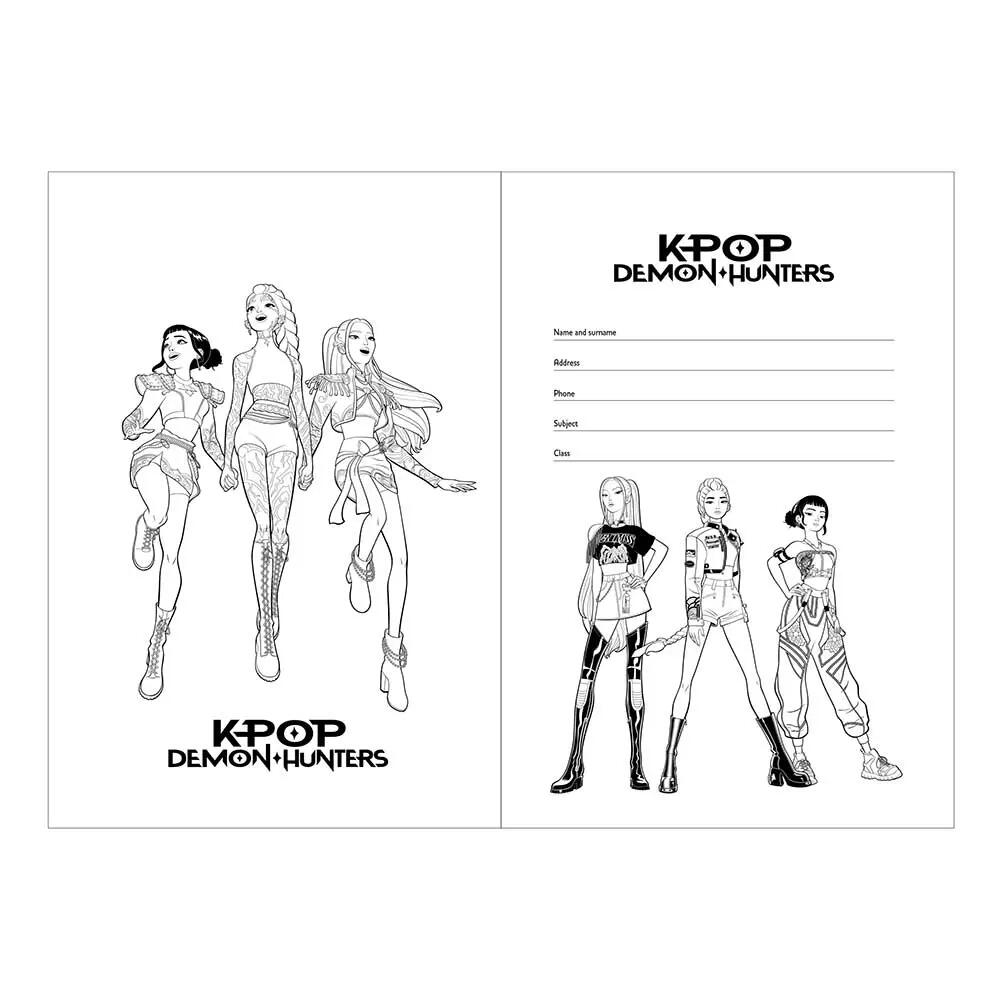 Caderno A4 K-Pop Demon Hunters Stationery 20,5 x 29,7 cm Kpop 3/3