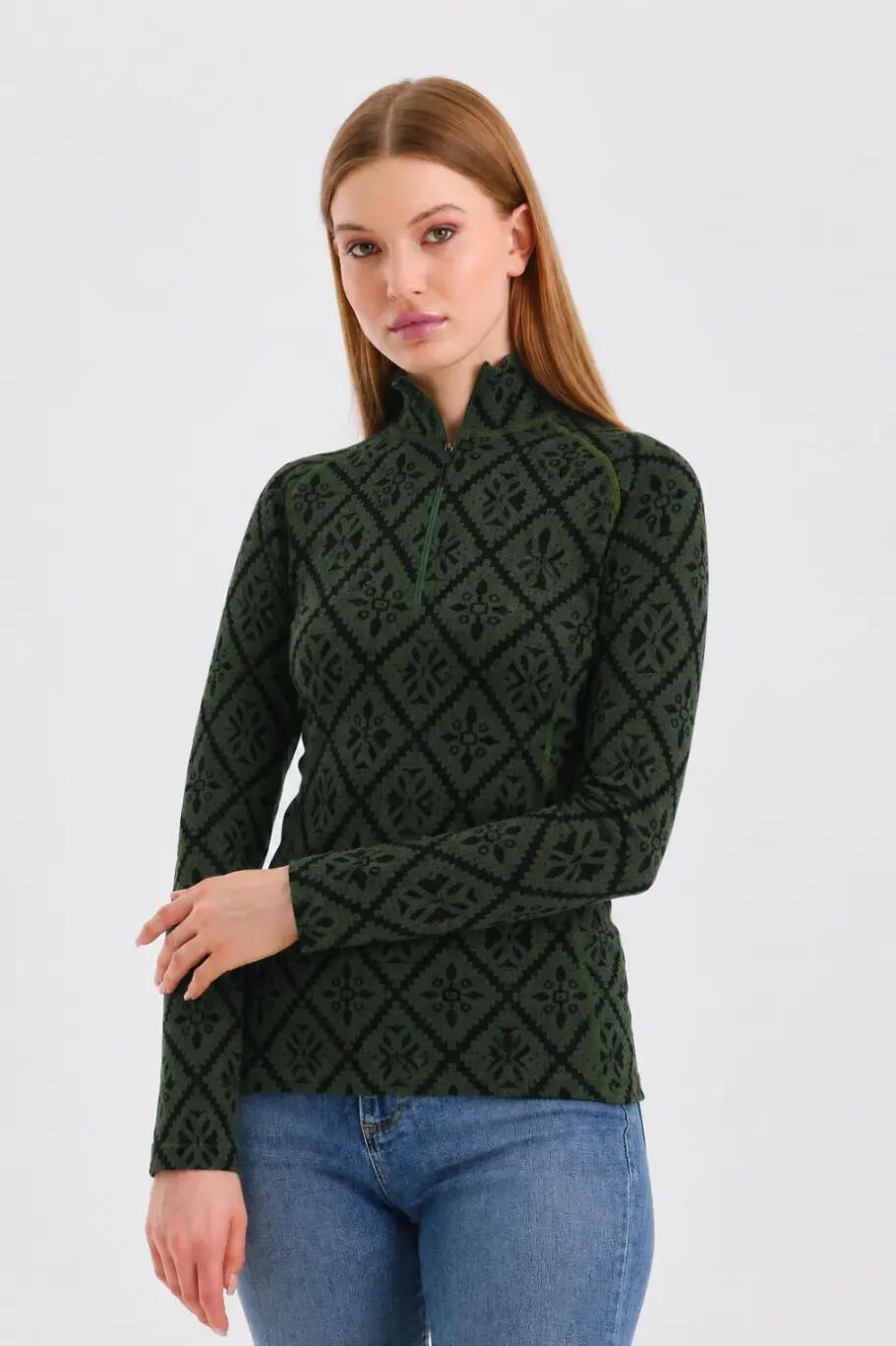Venus - Koszulka termoaktywna 100% wełna merino (230 g/m²) S, Zielony 5/7