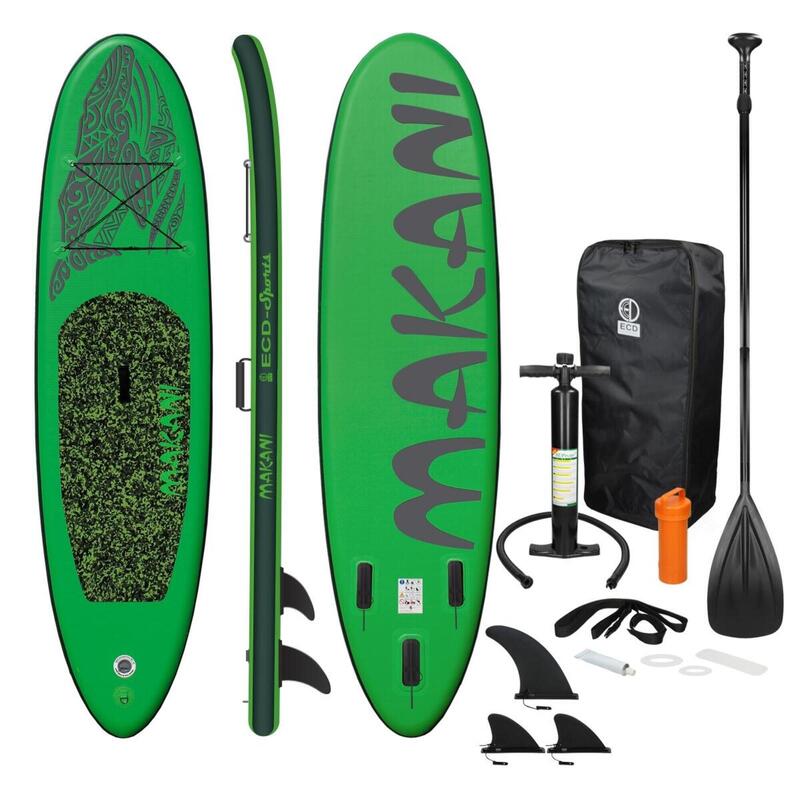 Stand Up Paddle Board Surfboard Makani Groen 320 x 82 x 15 cm