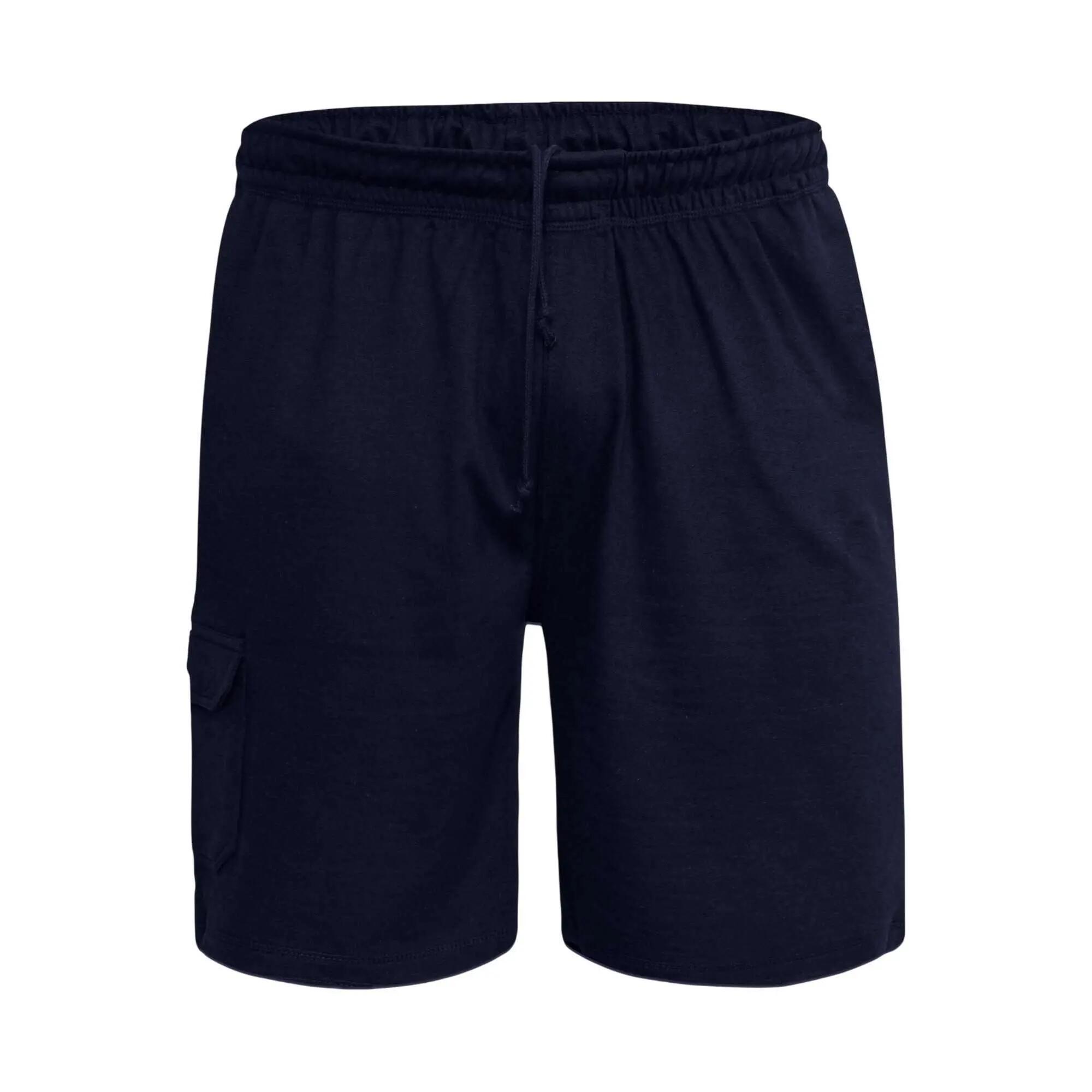 Pantaloncini Cargo Leggera Kingsize Uomo Duke D555 John Blu Navy 2/6