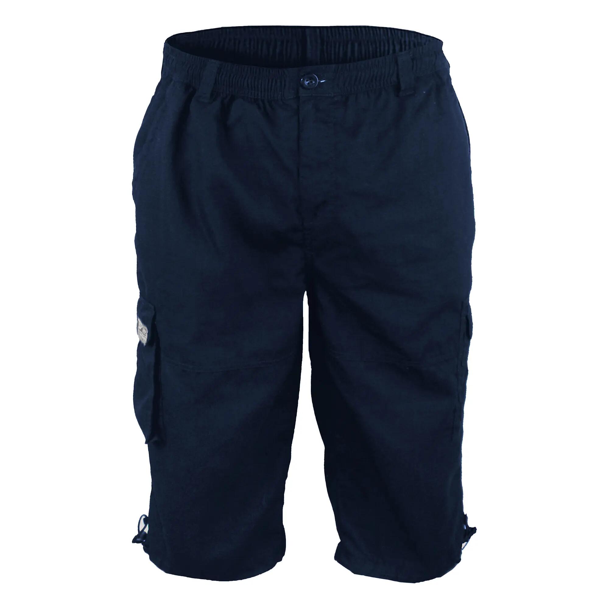 Pantaloncini Cargo Kingsize Uomo Duke D555 Mason Blu Navy 2/6