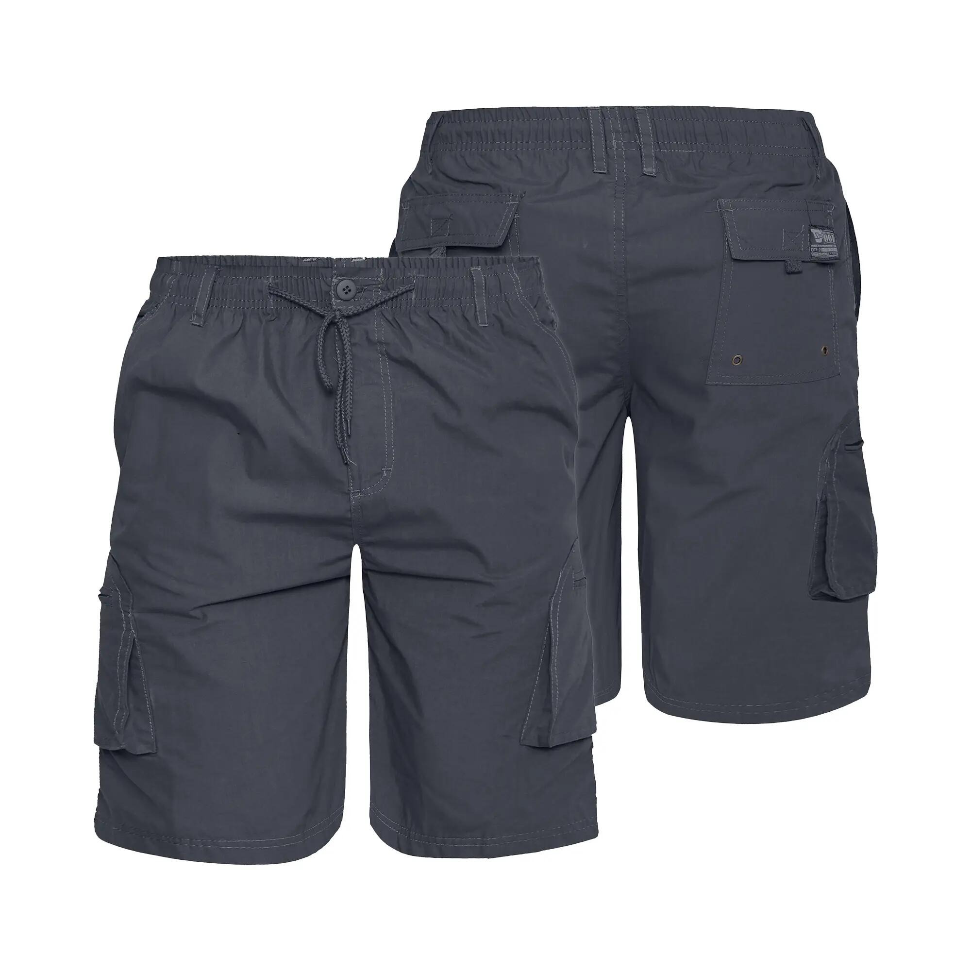 D555 Short À Poches NICK Homme (Gris) 4/6