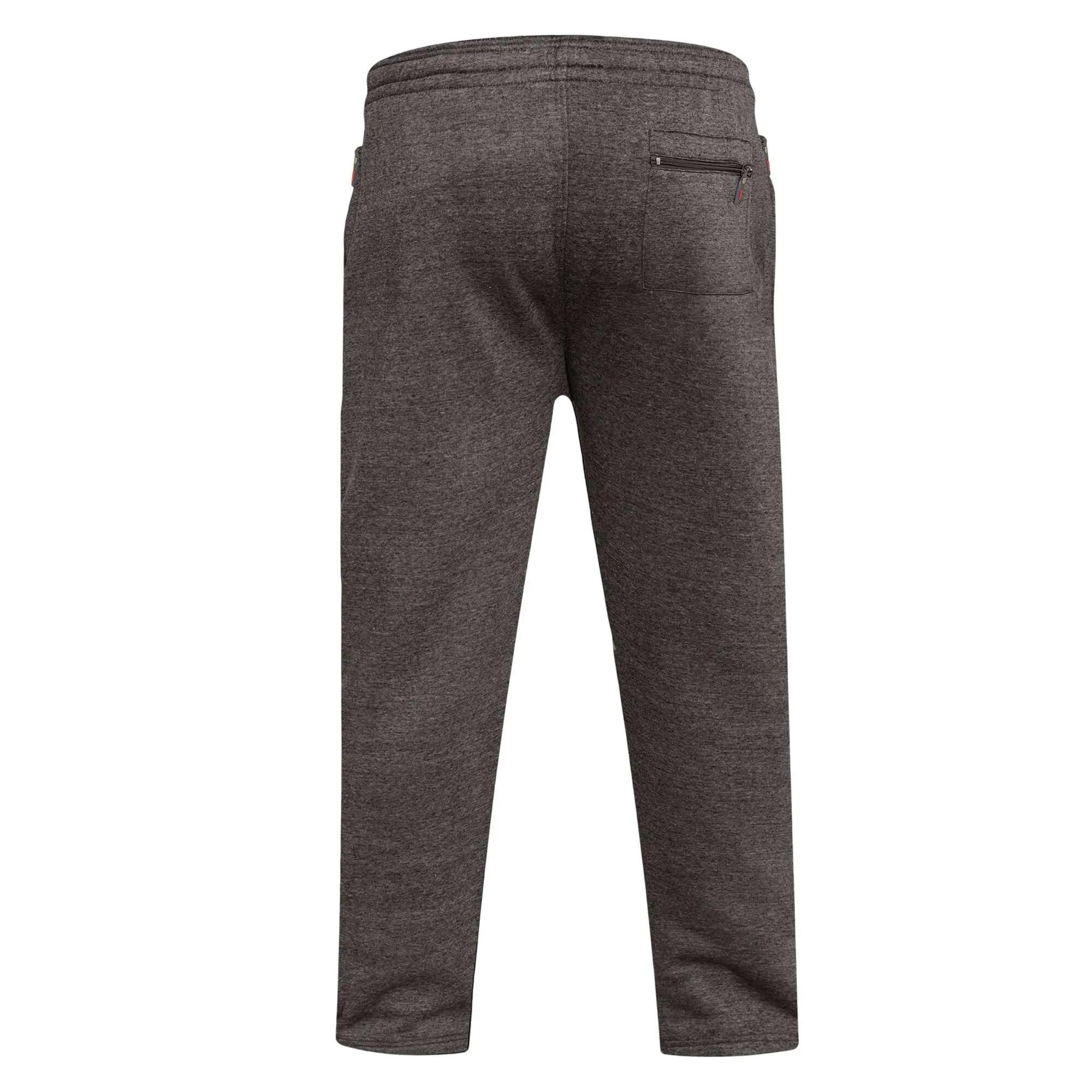 Mens D555 Albert Rockford Open Hem Kingsize Jogging Bottoms (Grey) 3/6