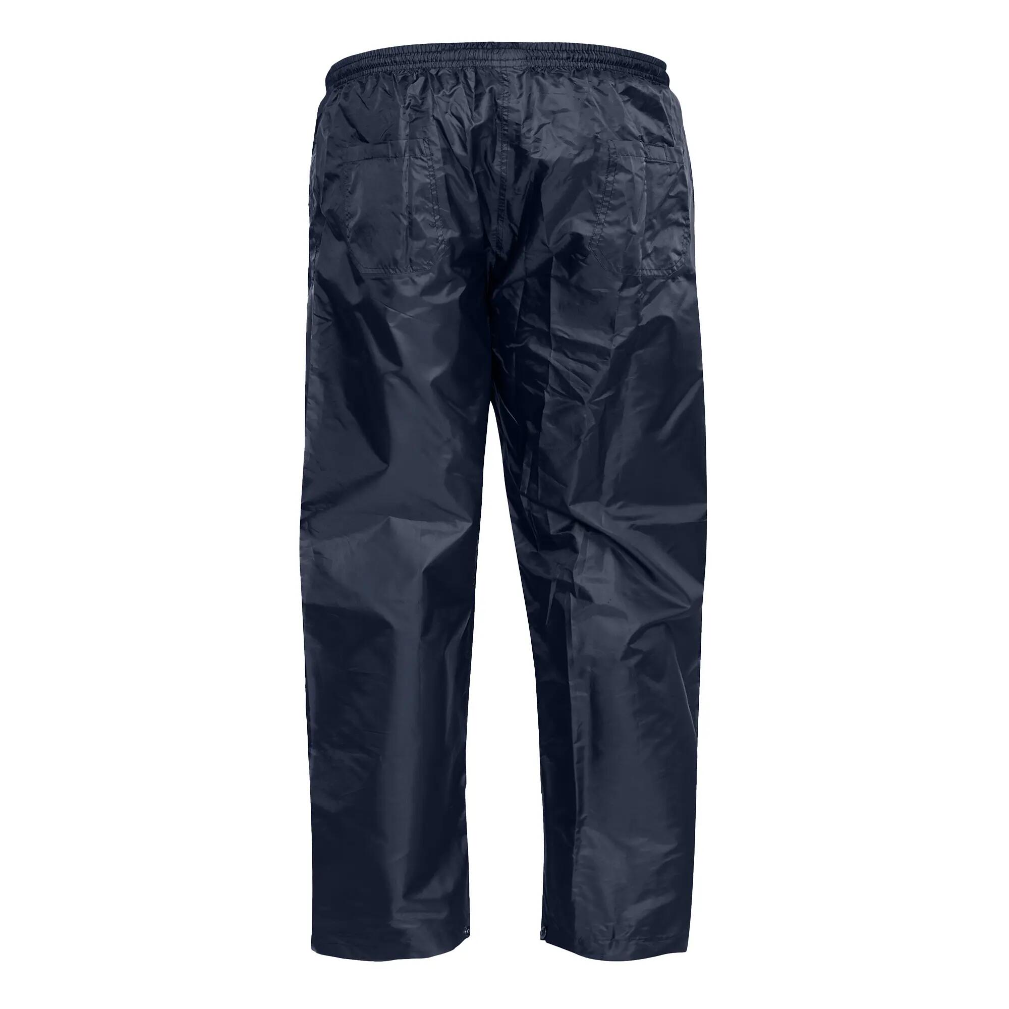 Mens D555 Elba Packaway Kingsize Over Trousers (Navy) 3/6