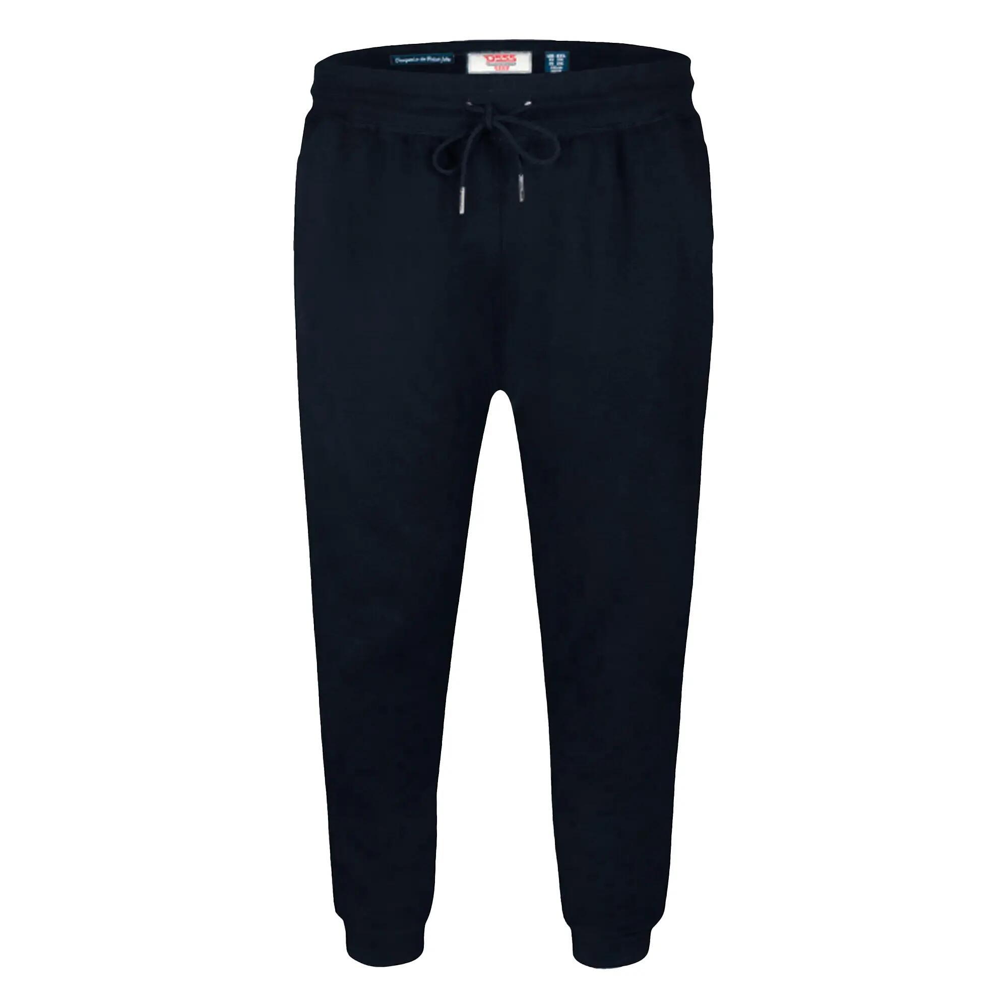 Mens D555 Brandon Cuffed Kingsize Jogging Bottoms (Navy) 2/6