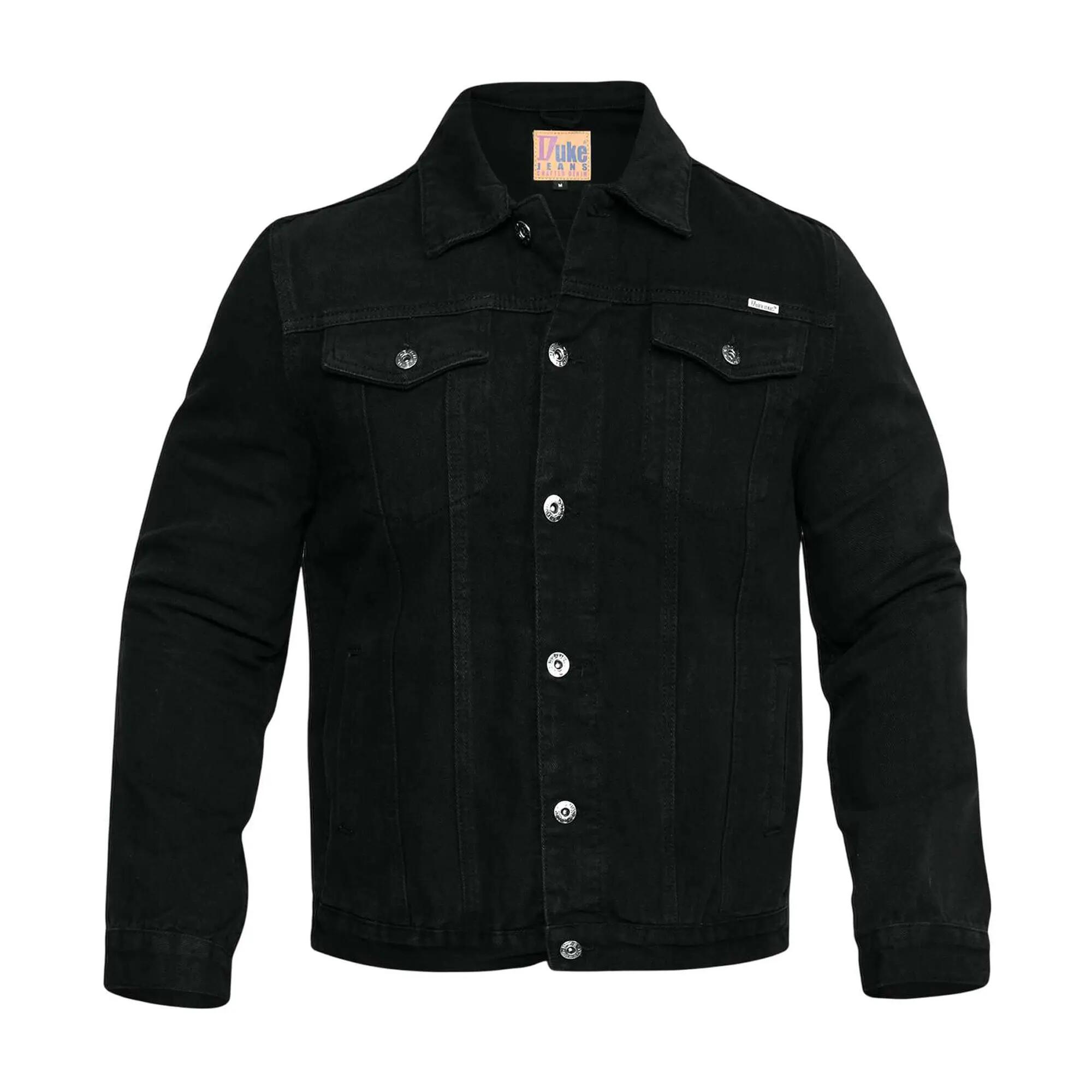 Giacca Kingsize Occidentale Uomo Duke D555 London Trucker Nero 2/6