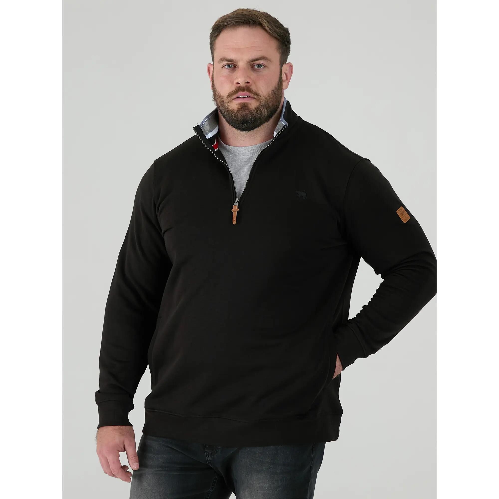 Felpa In Pile Kingsize Uomo Duke D555 Russel Nero 4/6