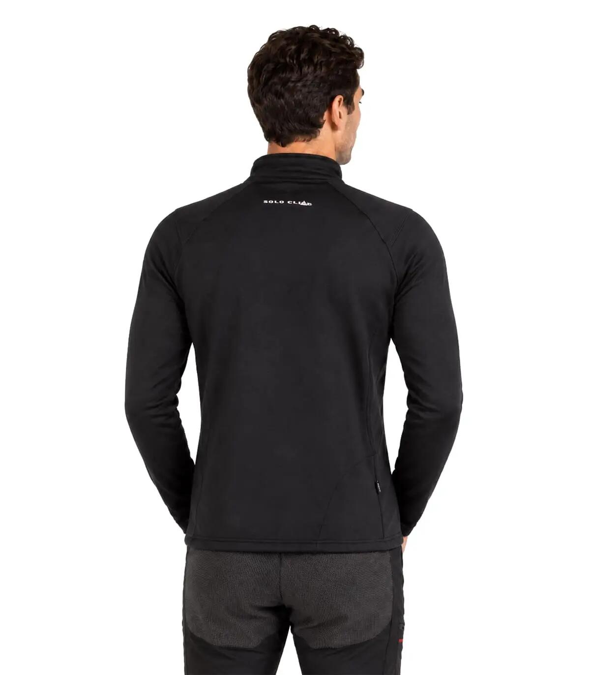 Casaco Polar Power Hot Alpinismo Homem Elástico Transpirável Preto 4/5
