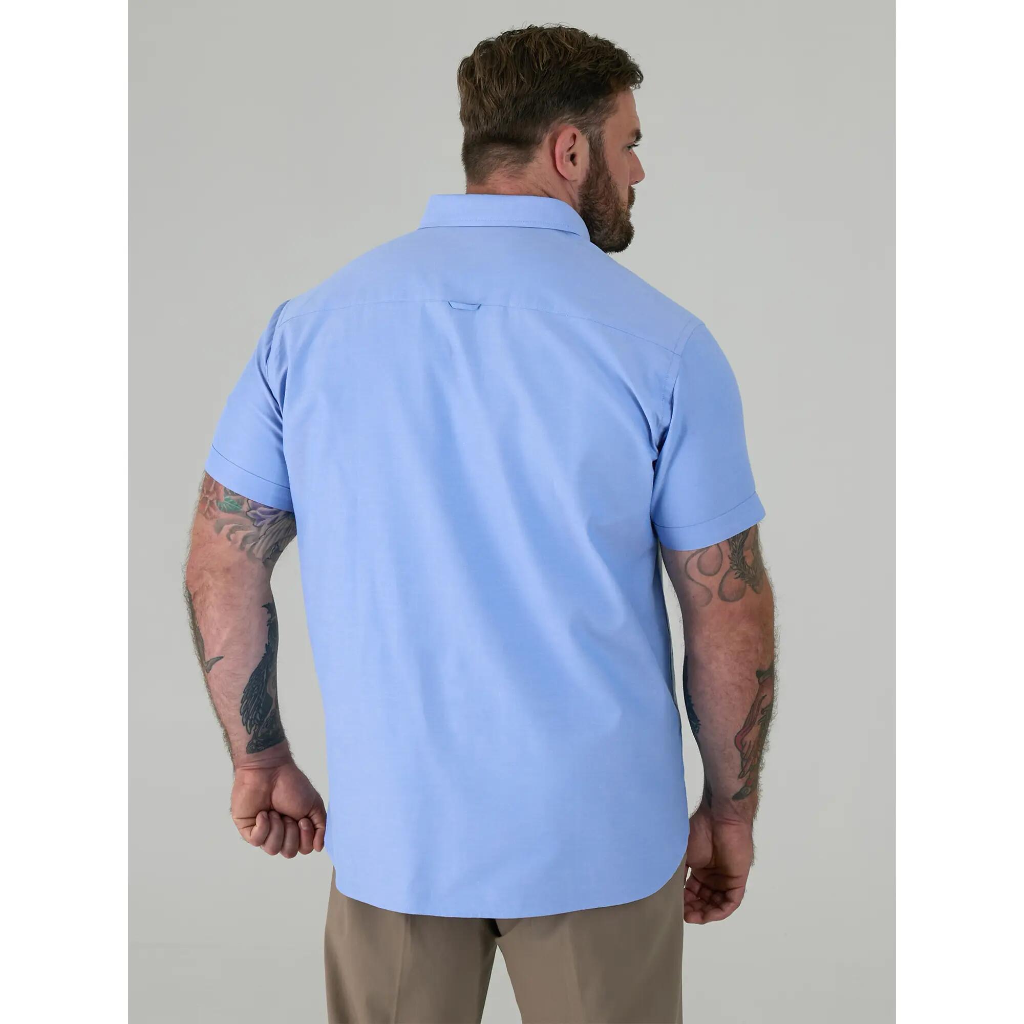 Camicia Kingsize Maniche Corte Uomo Duke D555 James Azzurro 4/6