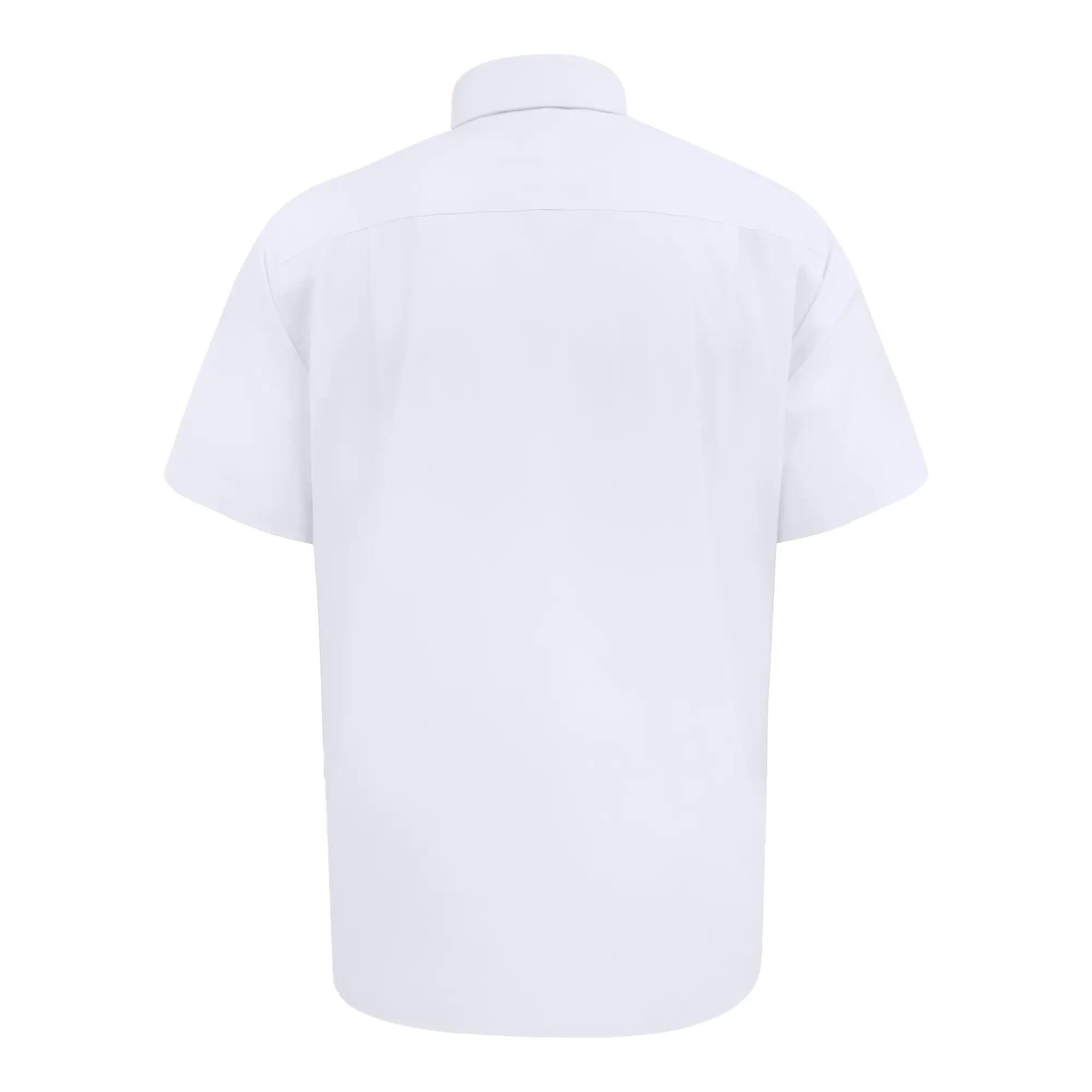 Camicia Elasticizzato Kingsize Maniche Corte Uomo Duke D555 Lucas Bianco 3/6