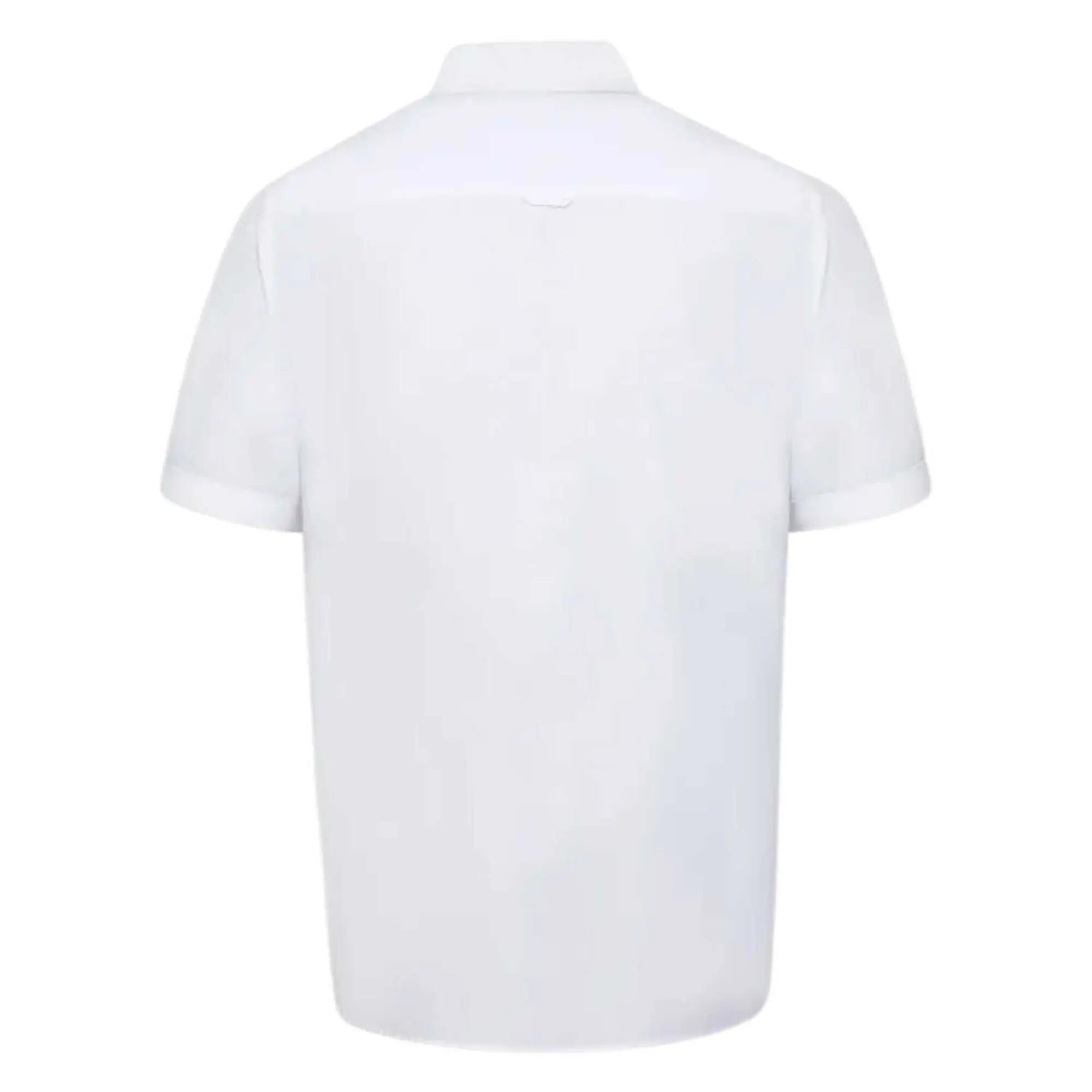 Camicia Alto Maniche Corte Uomo Duke James D555 Bianco 3/6