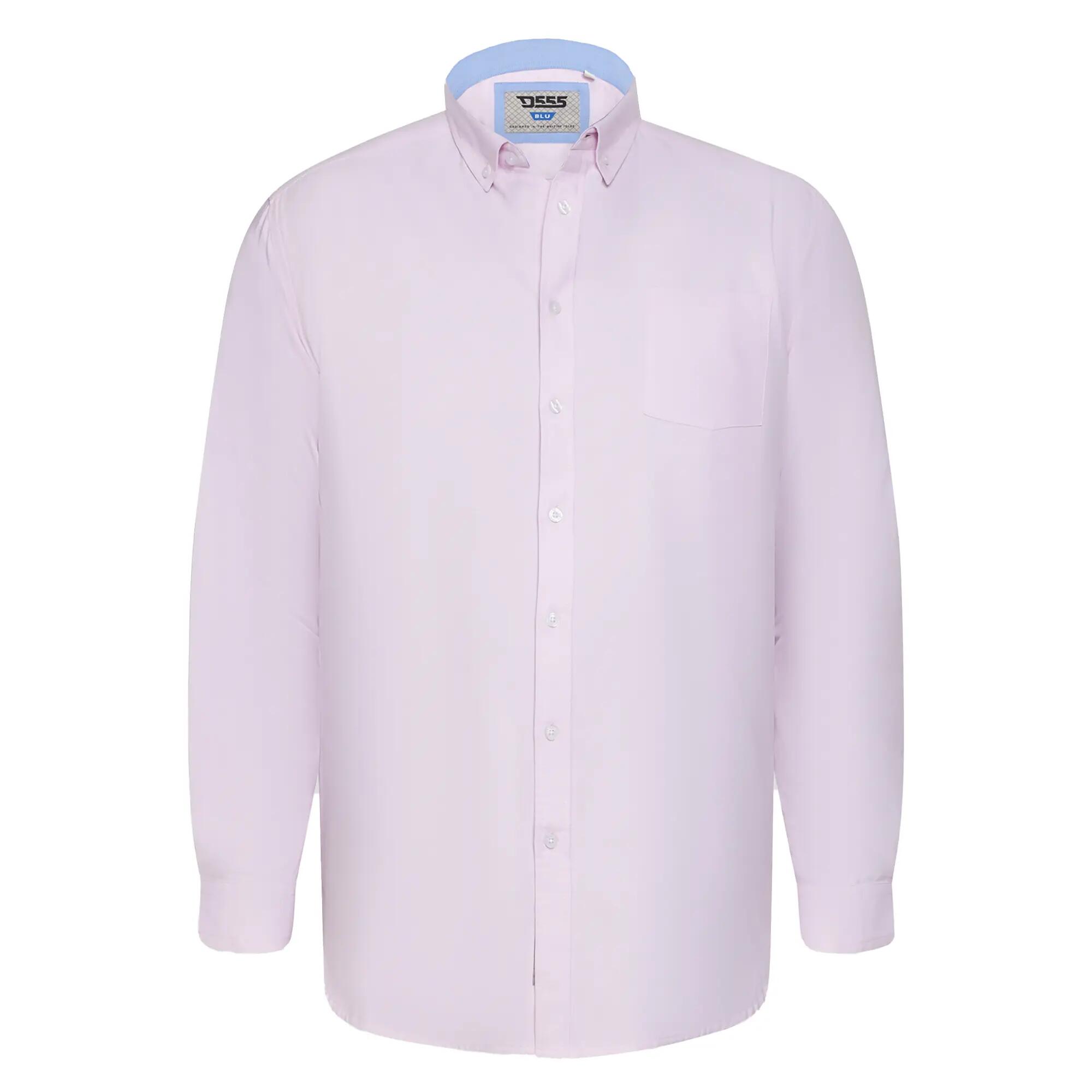 Camicia Kingsize Manica Lunga Uomo Duke D555 Richard Rosa 2/6
