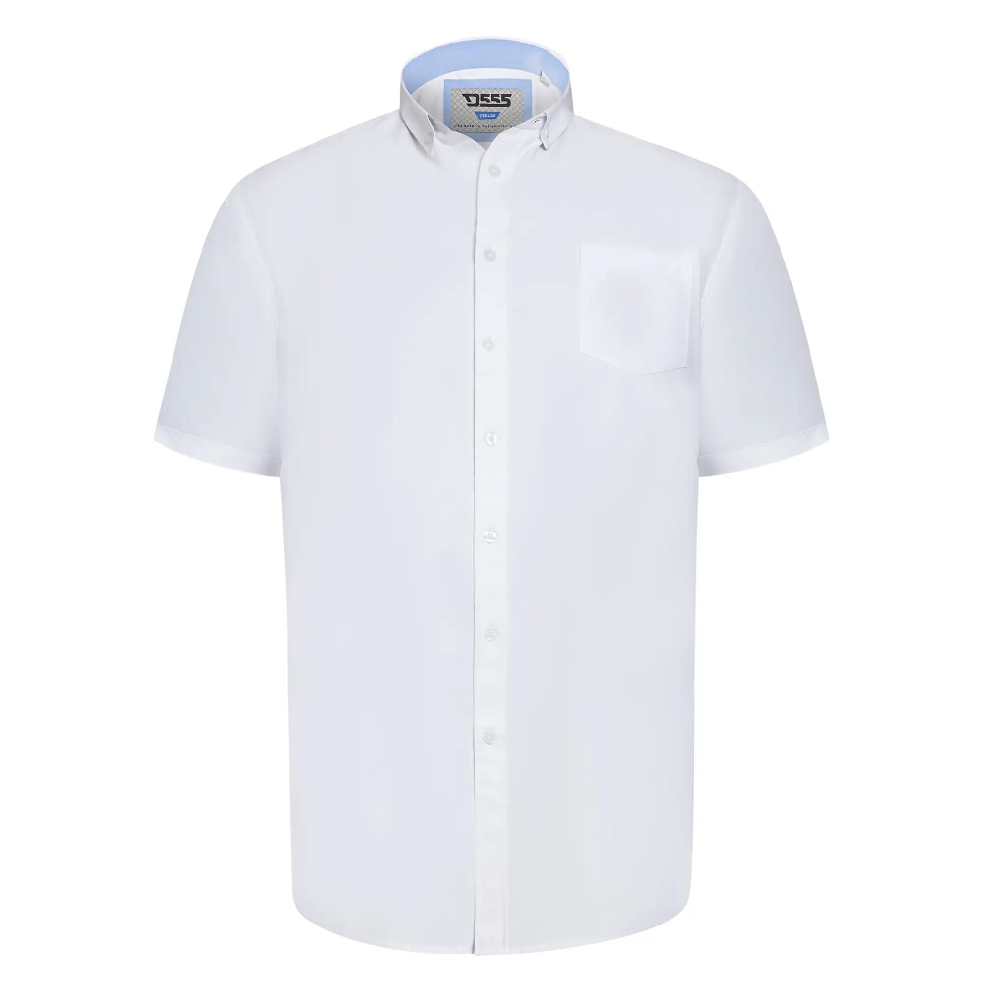 Camicia Kingsize Maniche Corte Uomo Duke D555 James Bianco 2/6