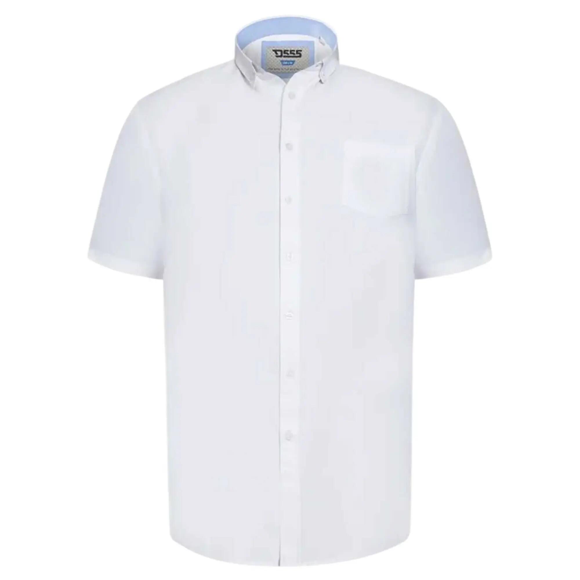 Camicia Alto Maniche Corte Uomo Duke James D555 Bianco 2/6