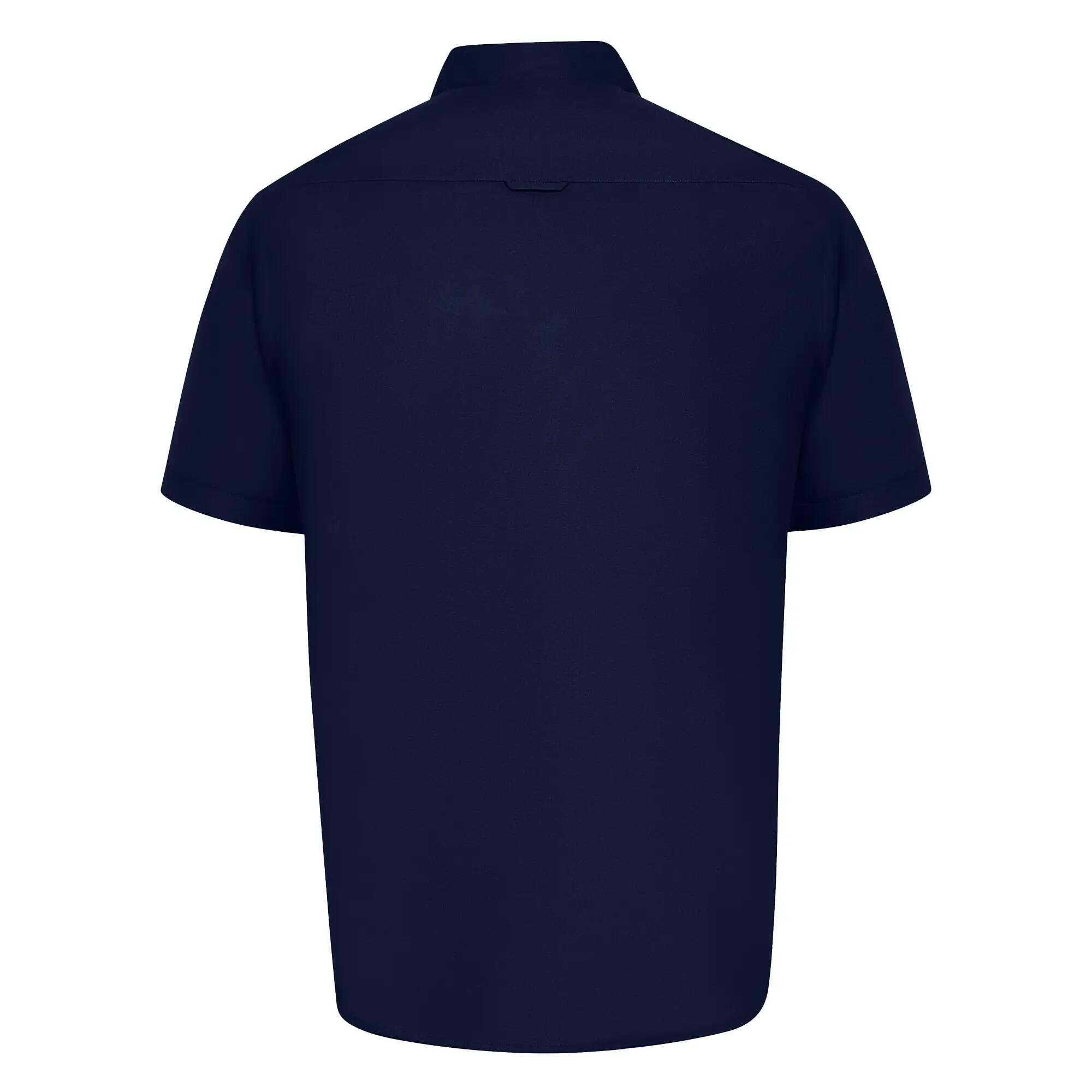 Camicia Kingsize Maniche Corte Uomo Duke D555 James Blu Navy 3/6