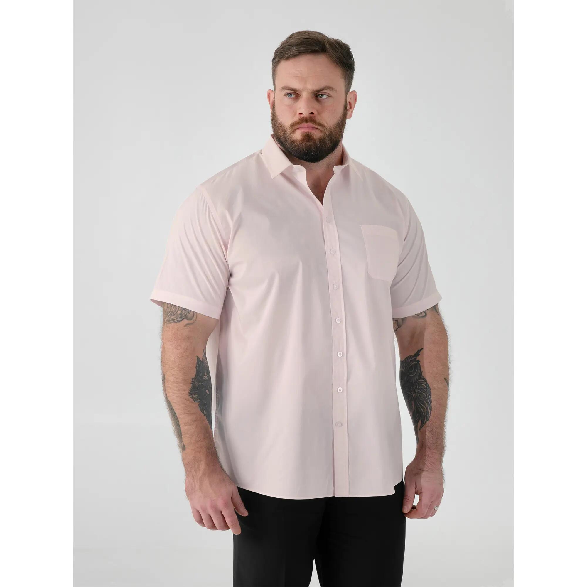 "D555 Lucas" Hemd für , kurzärmlig Herren Pink 4/6