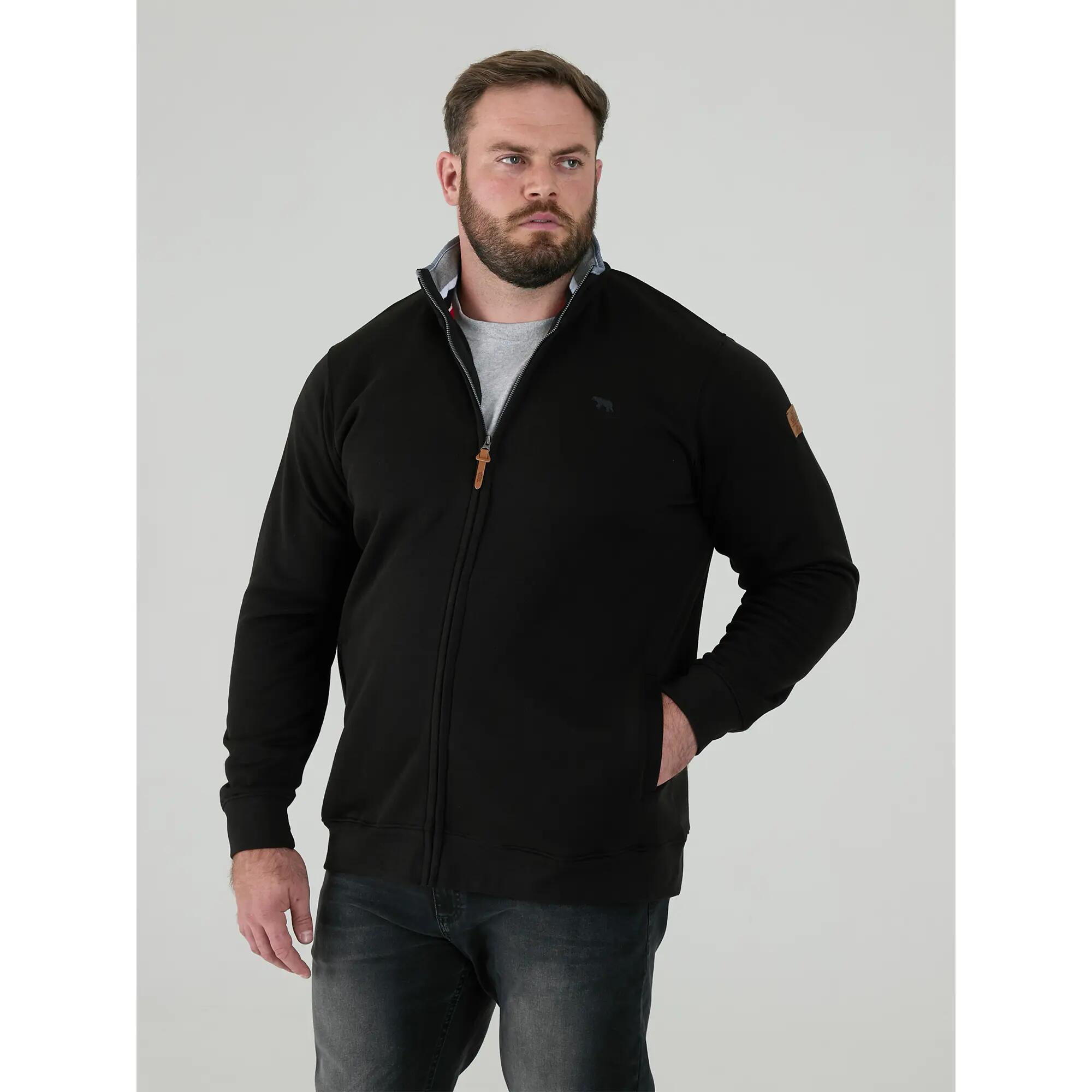 Felpa Kingsize Uomo Duke D555 Johnson Nero 4/6