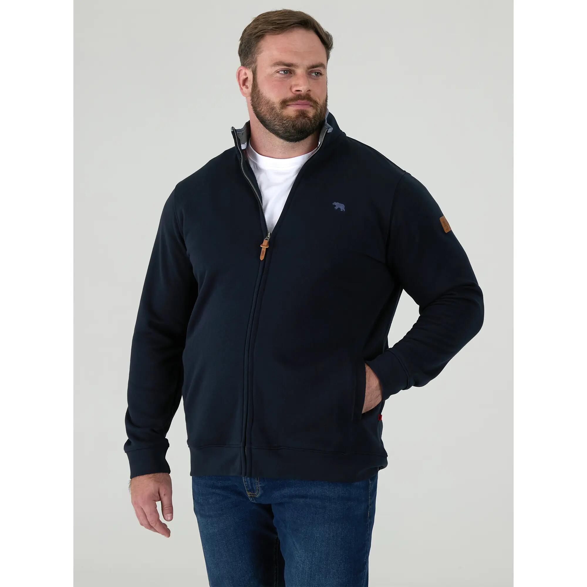 Felpa Kingsize Uomo Duke D555 Johnson Blu Navy 4/6