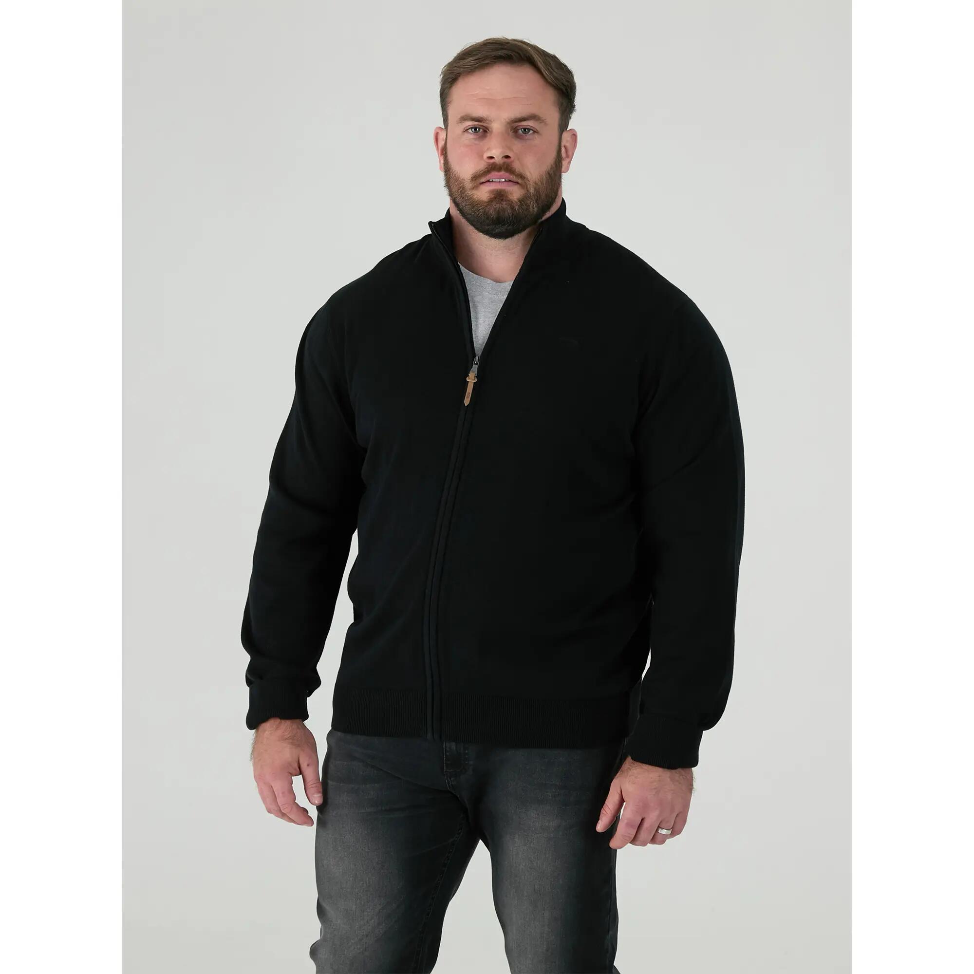 Felpa Kingsize Lavorato A Maglia Cerniera Su Intera Lunghezza Uomo Duke D555 4/6