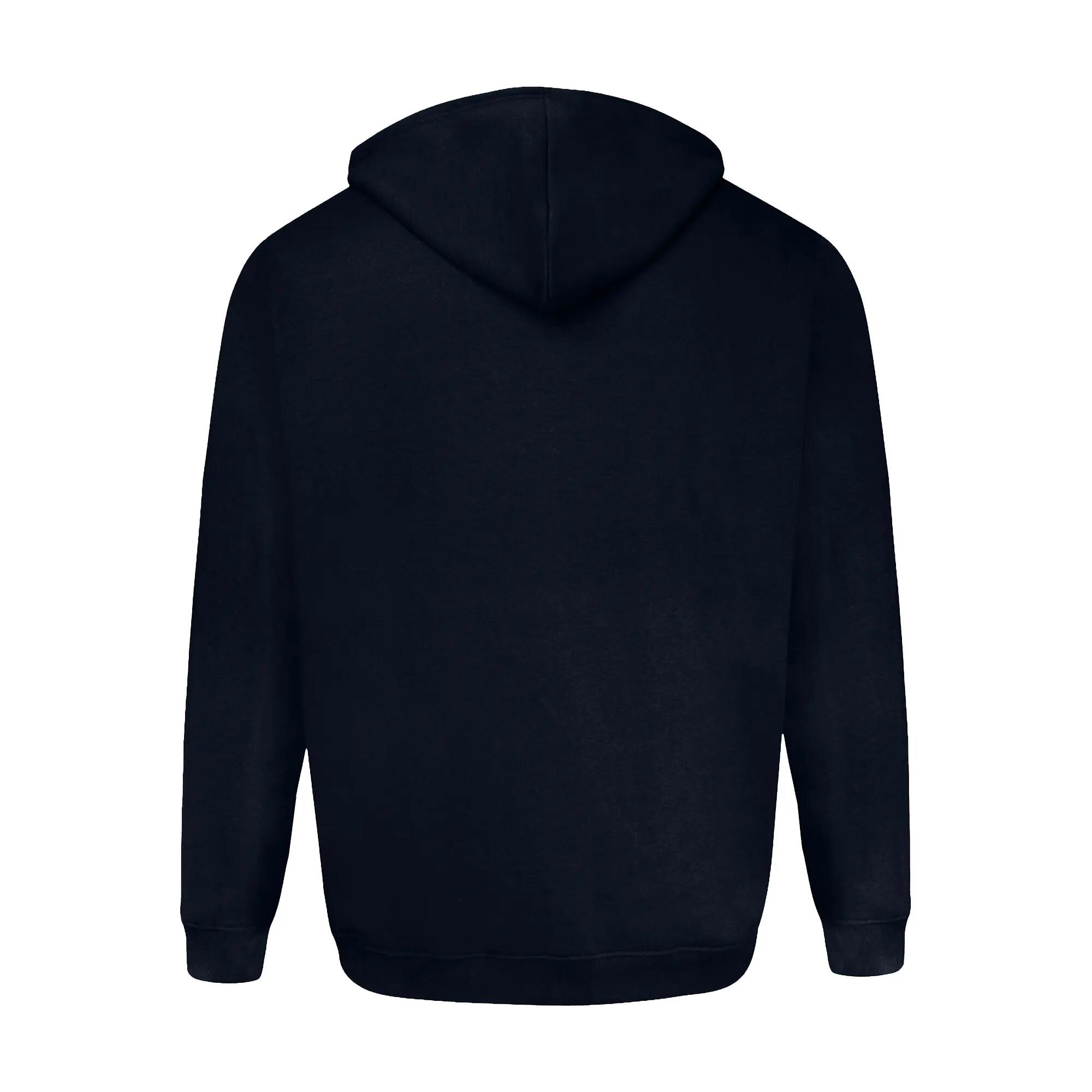 Felpa Con Cappuccio E Zip Intera Kingsize Uomo Duke D555 Rockford Cantor Blu 3/6
