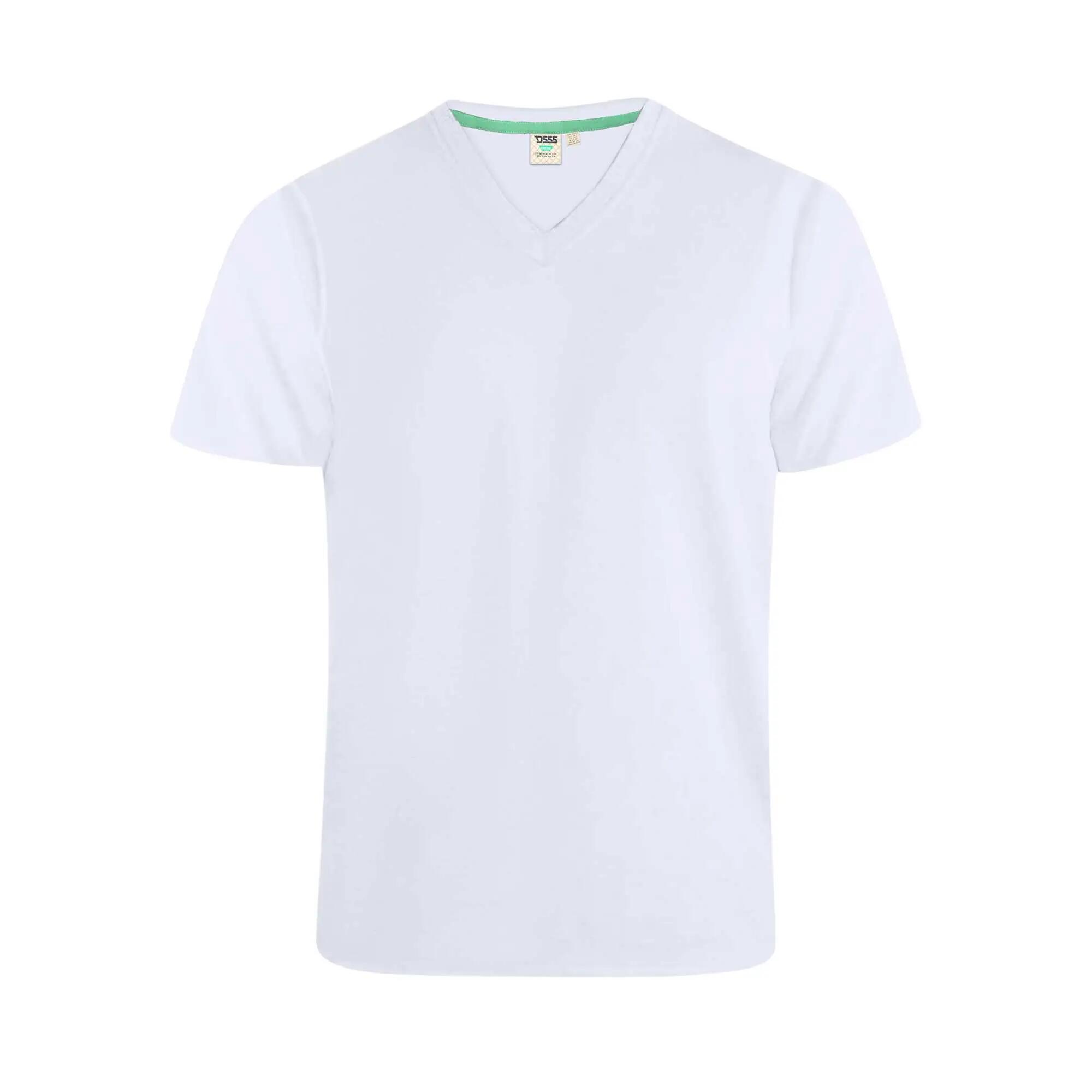 Mens D555 Sig Cotton Kingsize TShirt (White) 2/5