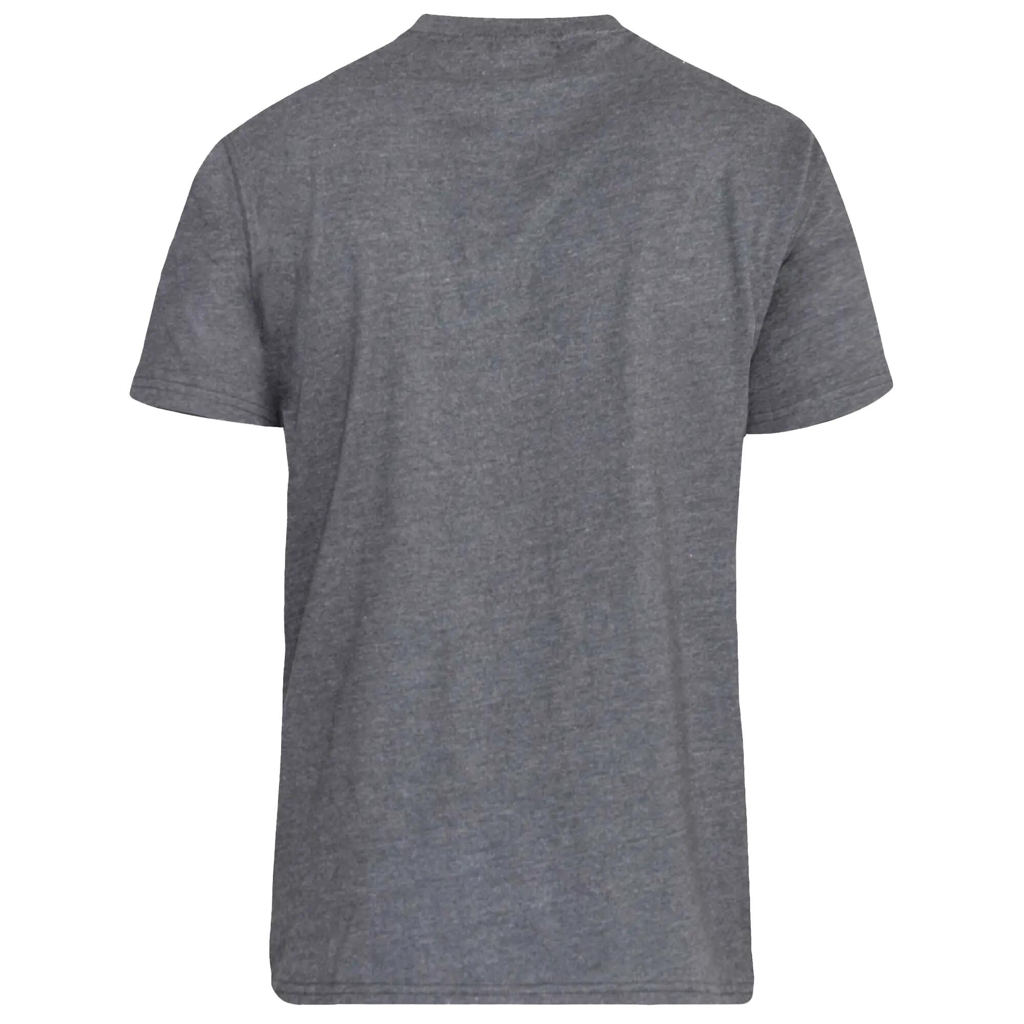 Mens D555 Flyers 2 Crew Neck TShirt (Charcoal Melange) 3/6