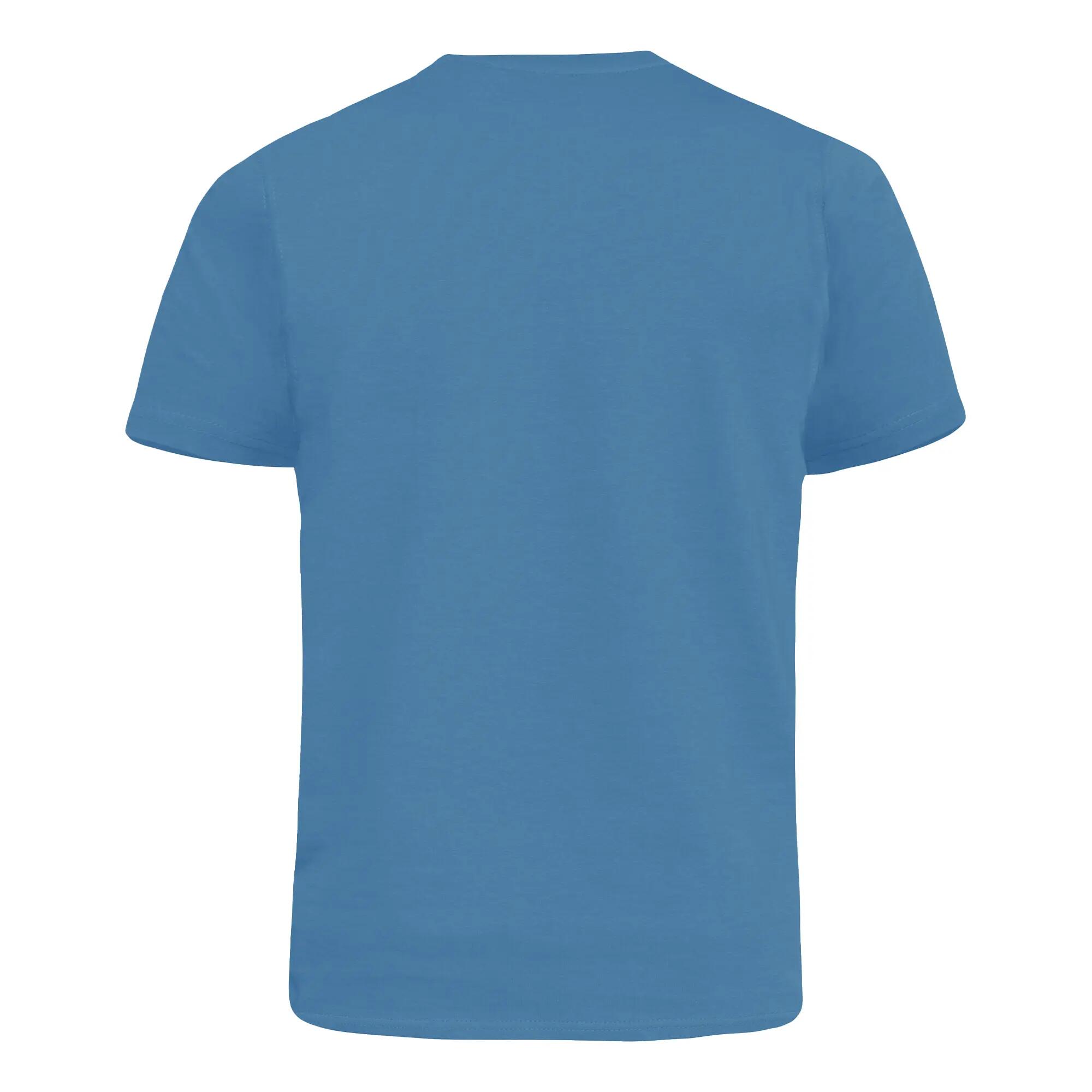 Mens D555 Sig 2 V Neck TShirt (Teal) 3/5