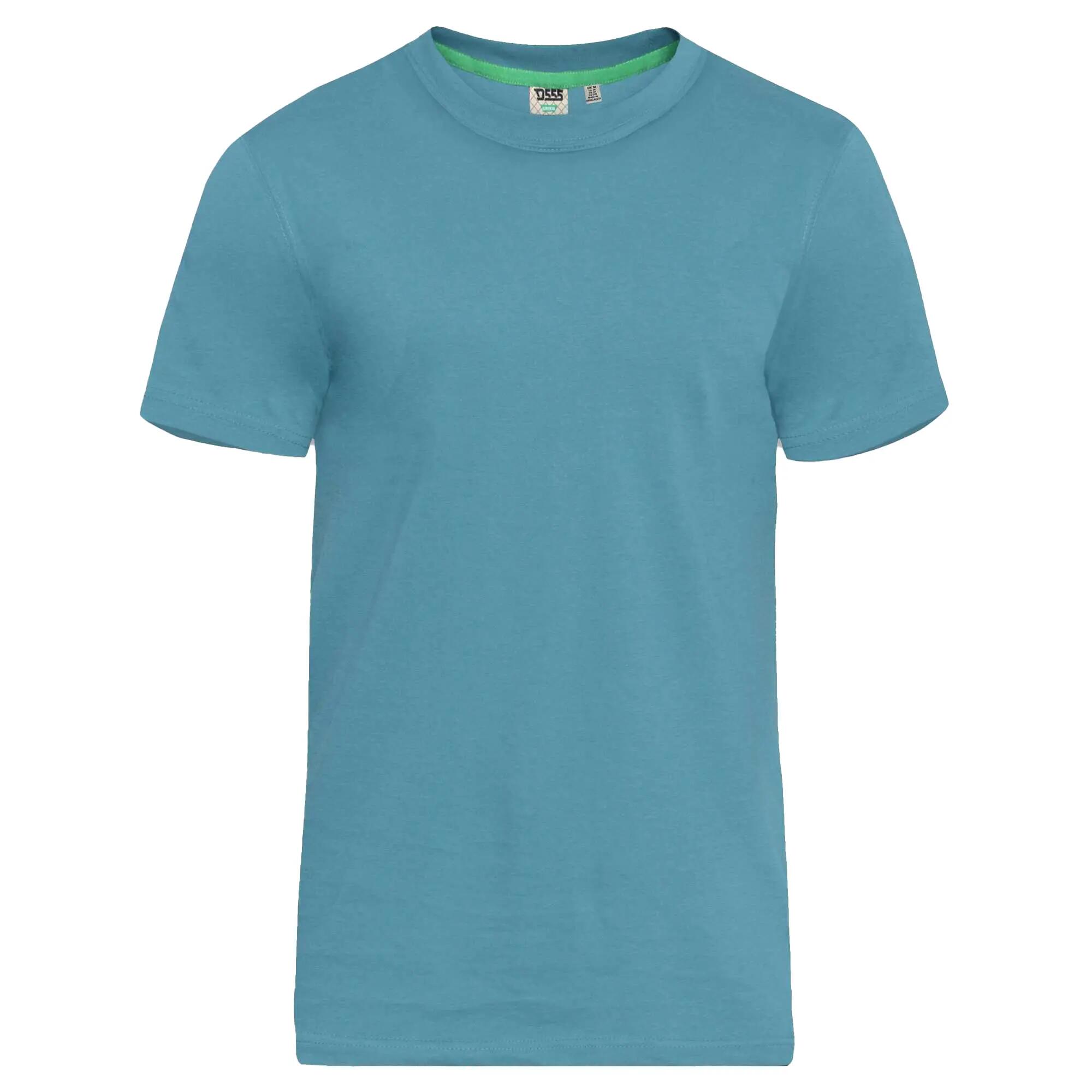 D555 Tshirt Uni Manches Courtes FLYERS Homme (Bleu Sarcelle) 2/5
