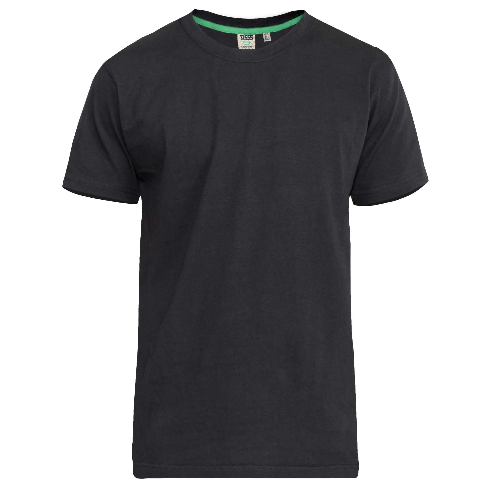 D555 Tshirt Uni Manches Courtes FLYERS Homme (Noir) 2/5