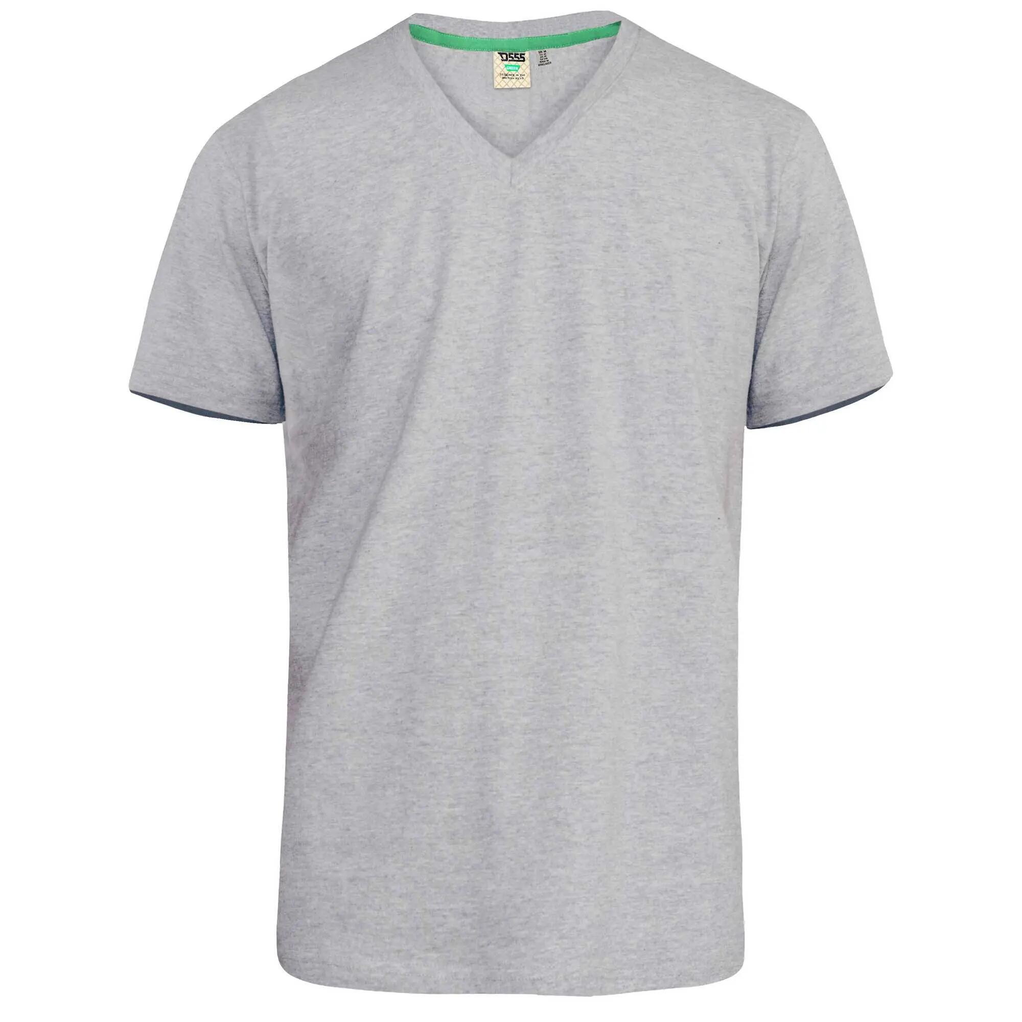 Mens D555 Sig TShirt (Grey Melange) 2/6